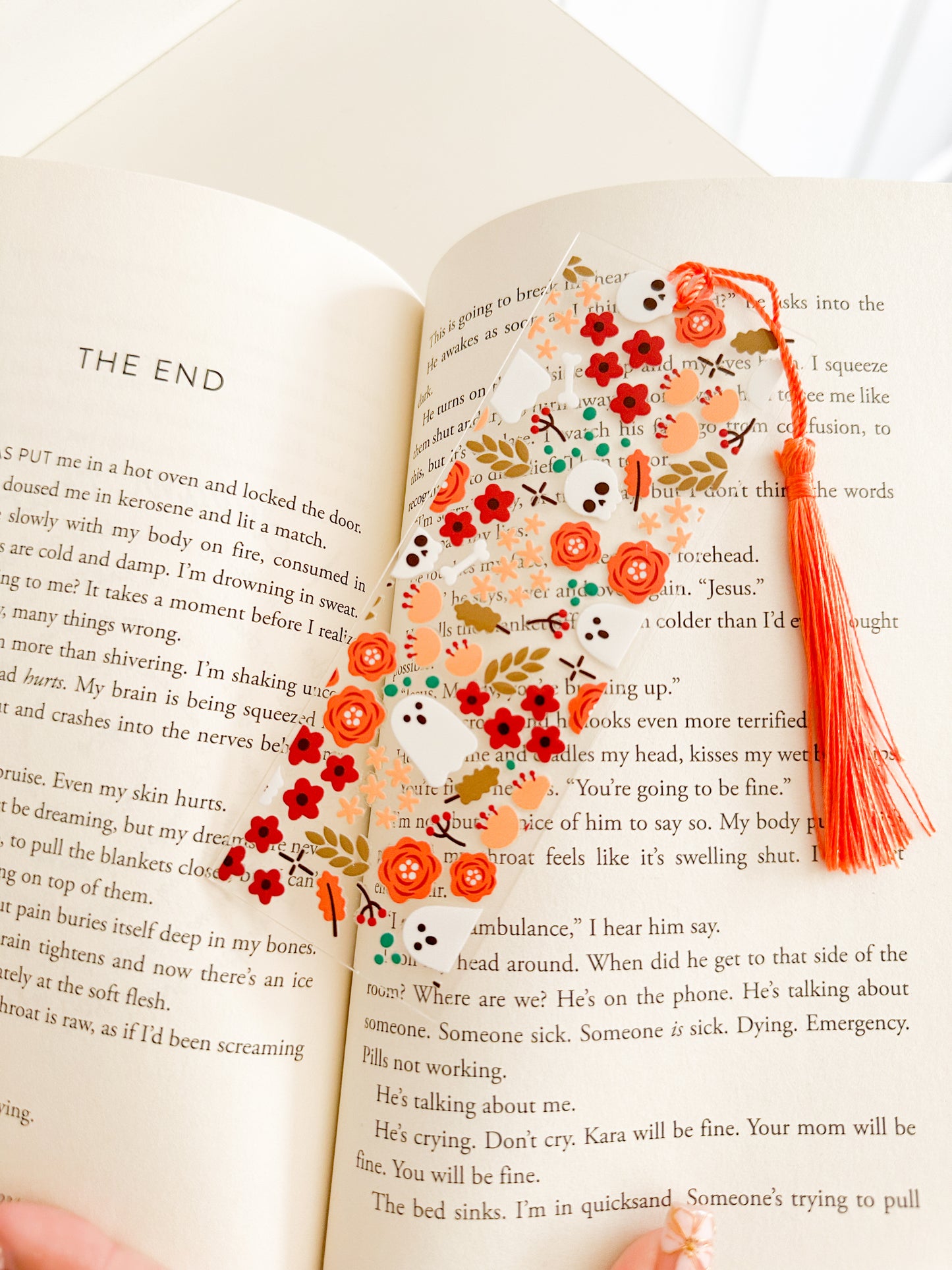 Ghosts and skull bookmark