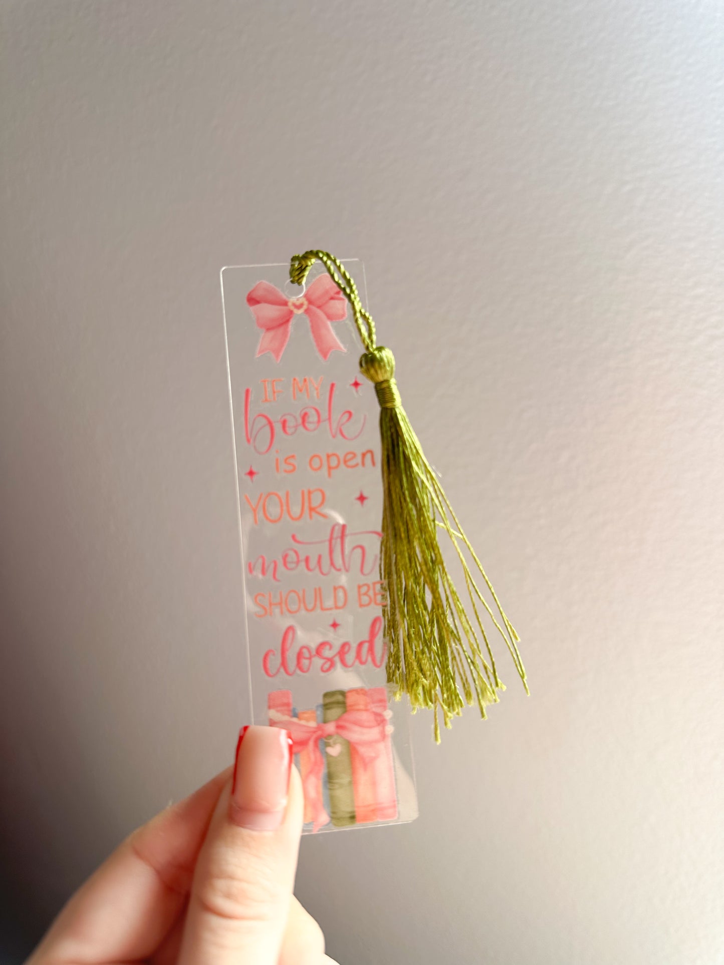 If my book is open your mouth should be closed bookmark