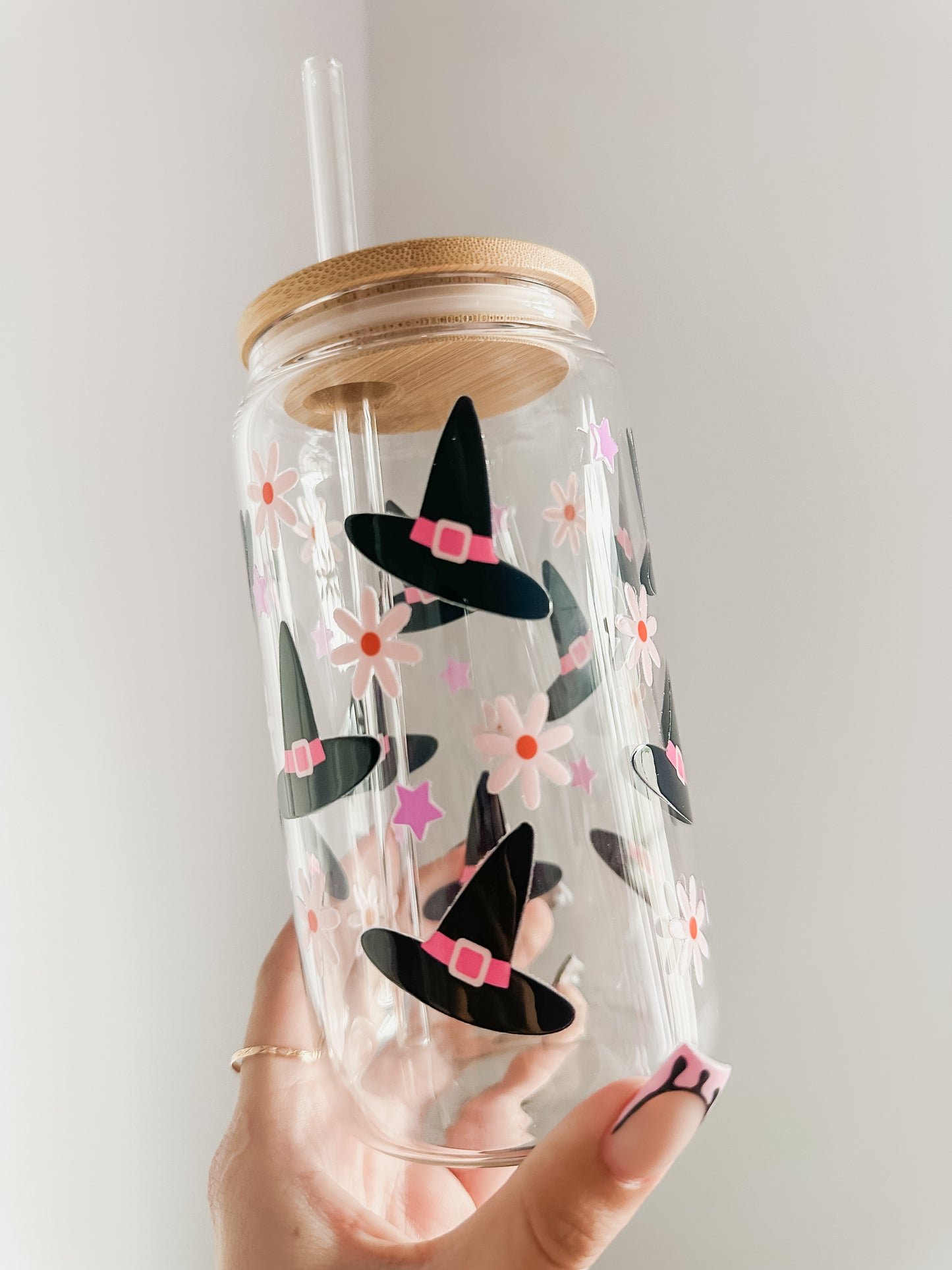 Witchy glass cup