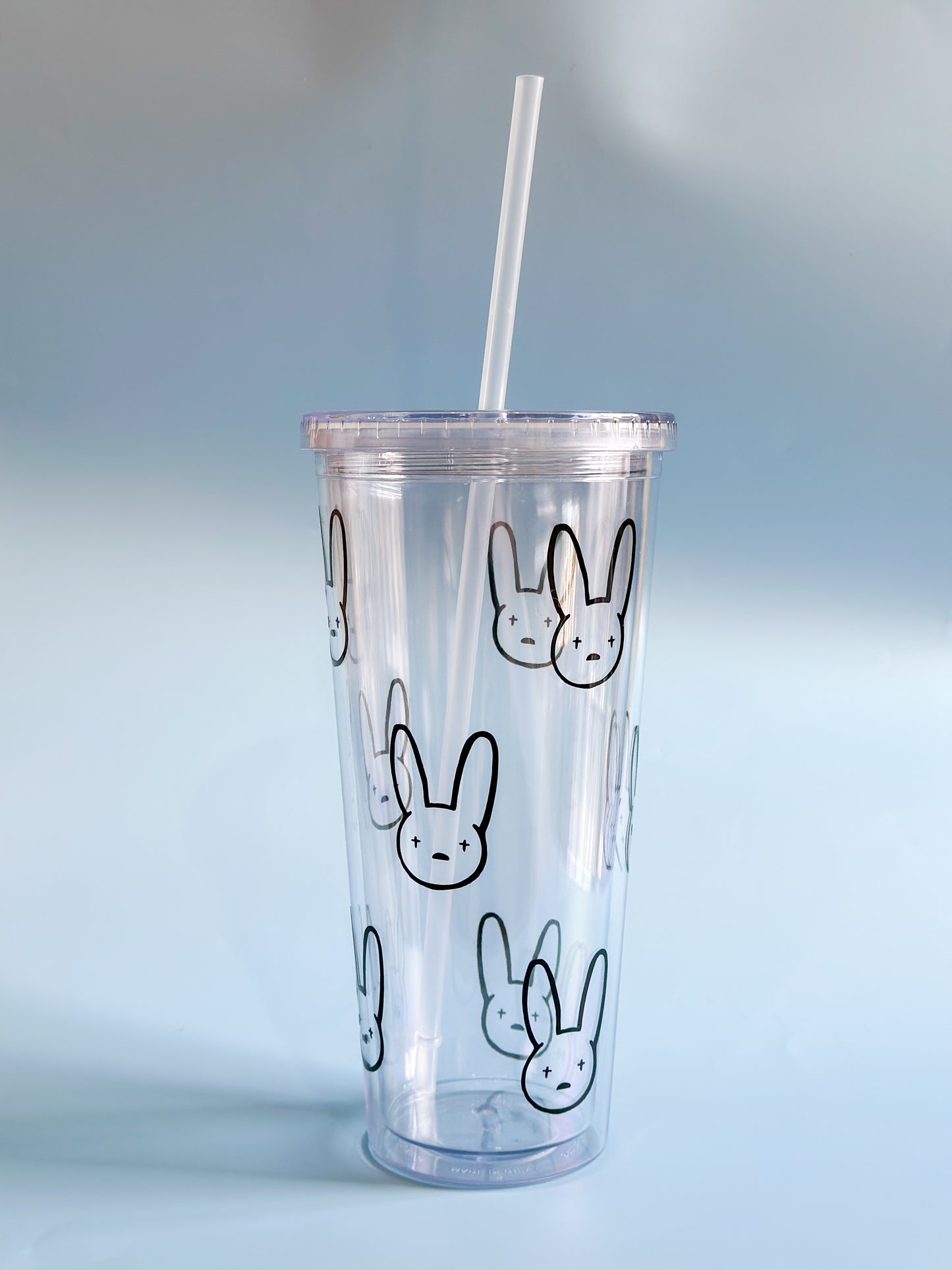 Clear bad bunny cup