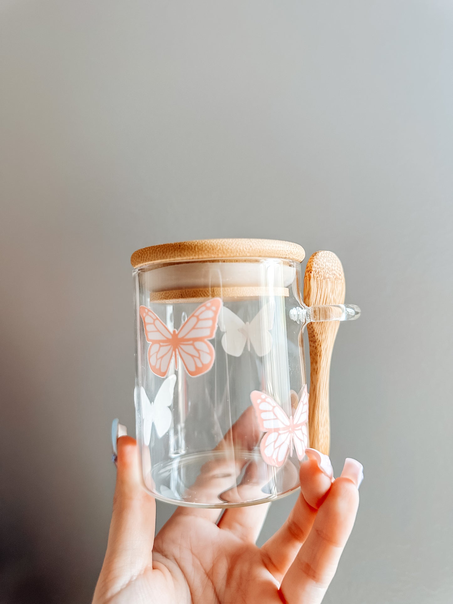 Butterfly mini glass jar 1.0