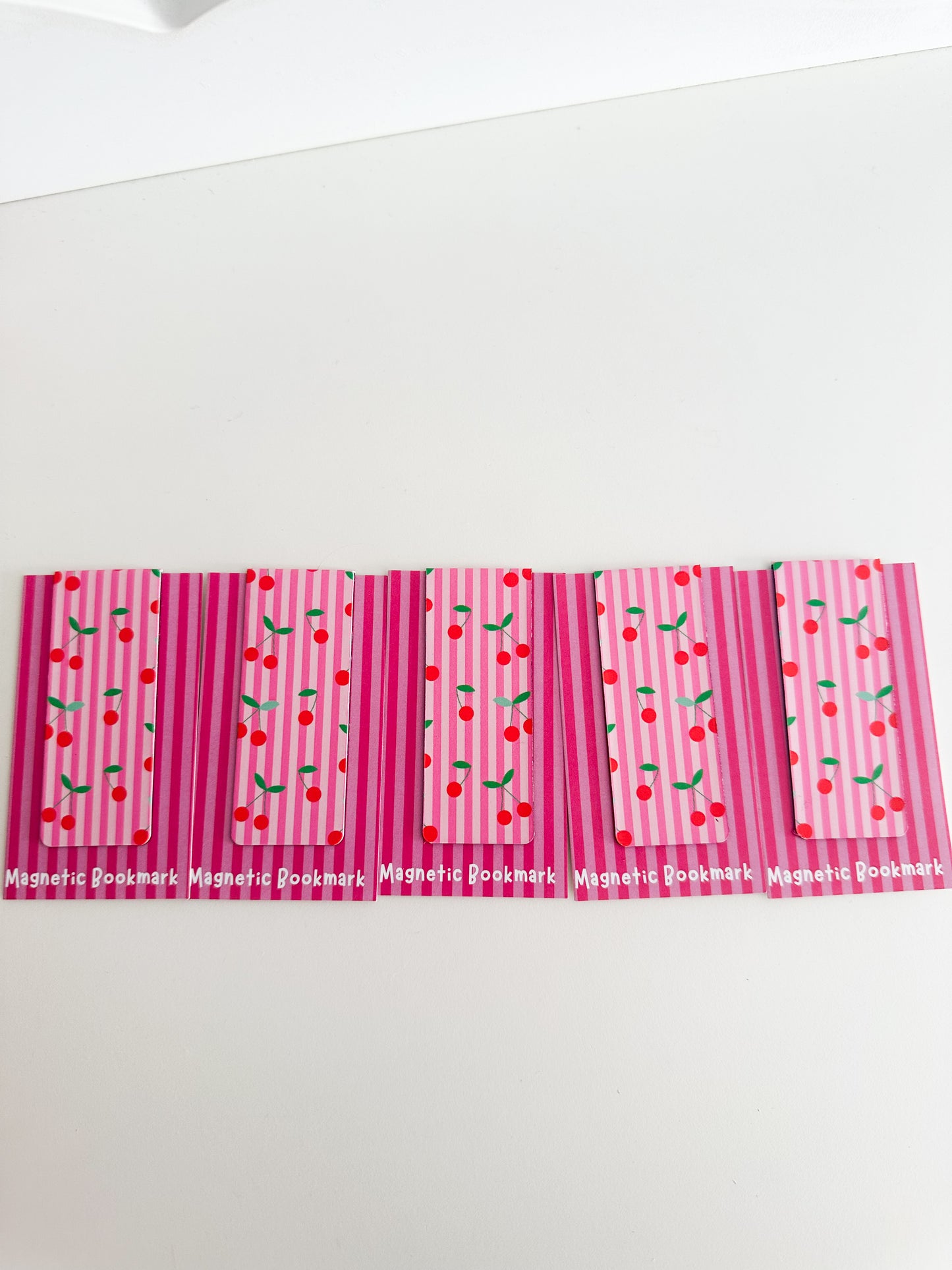 Cherries magnetic bookmark