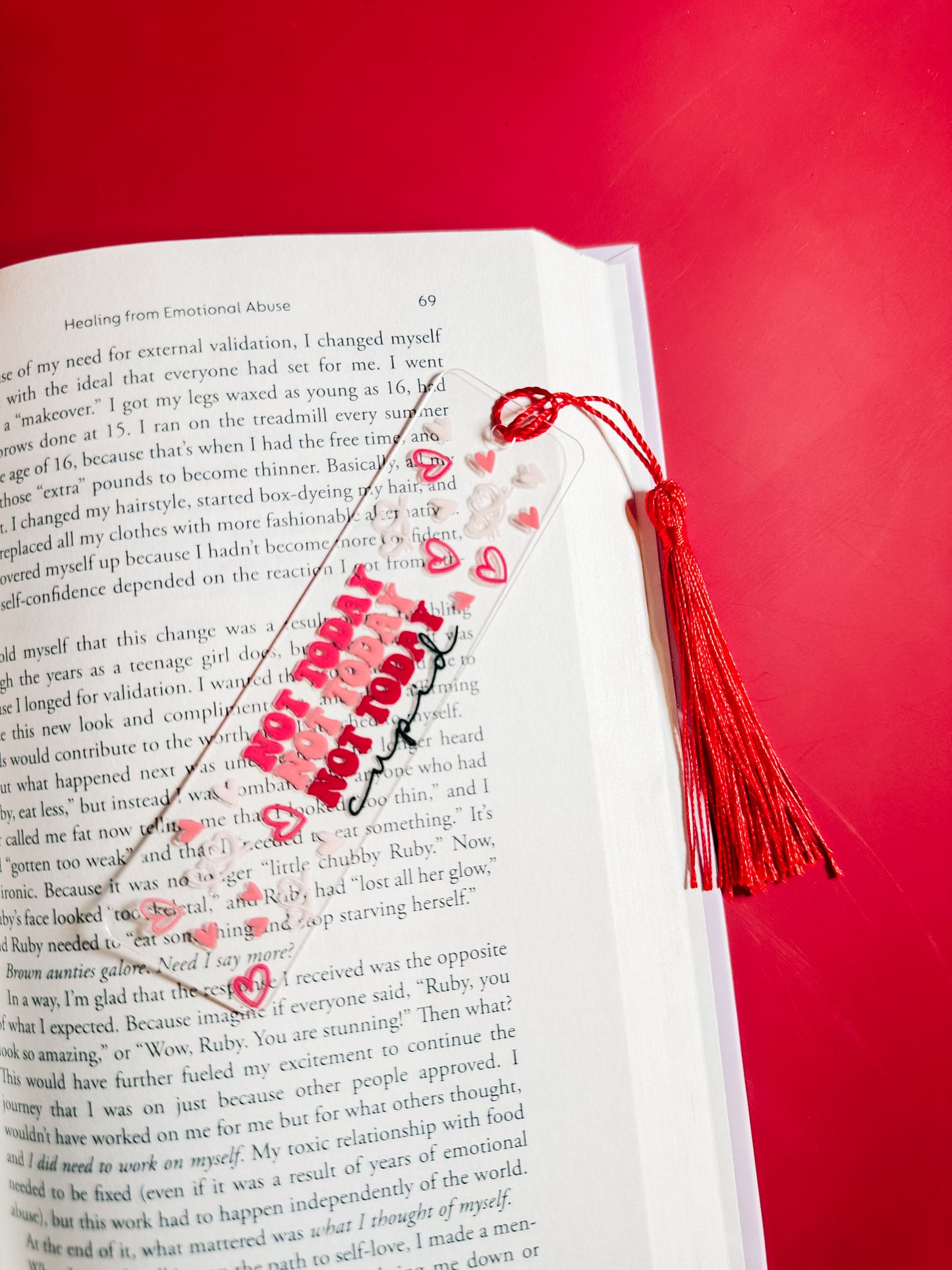 Not today Cupid bookmark
