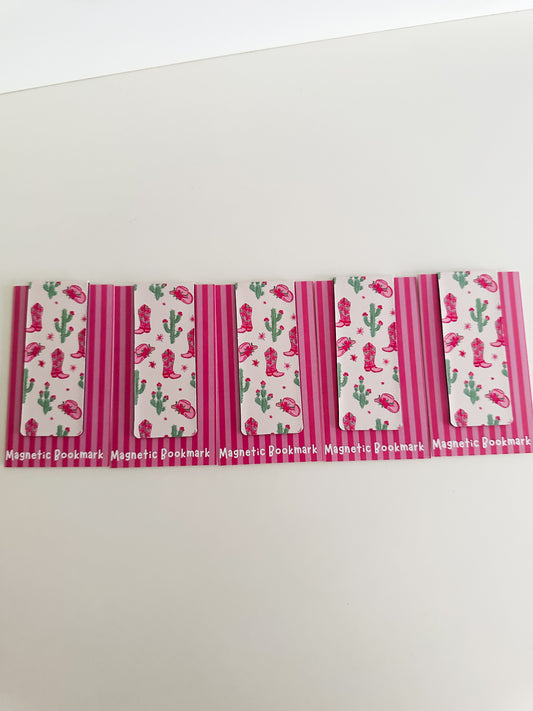 Cowgirl magnetic bookmark