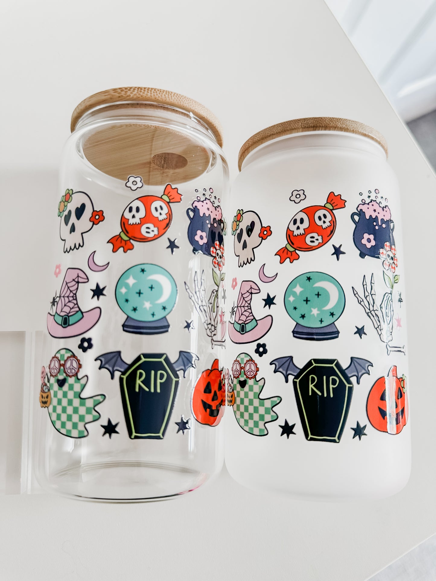 Halloween things glass cup