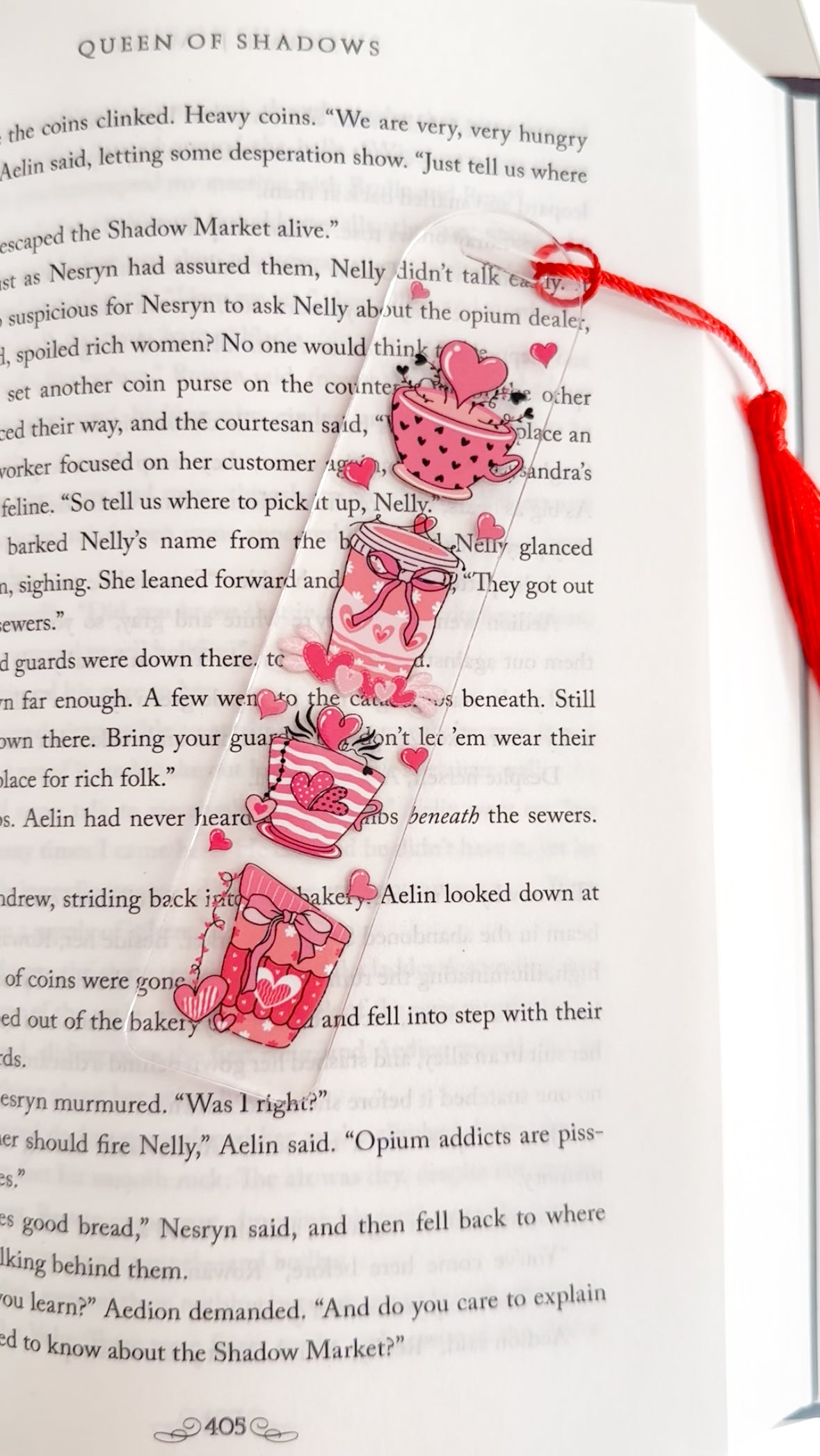 Valentine drinks bookmark