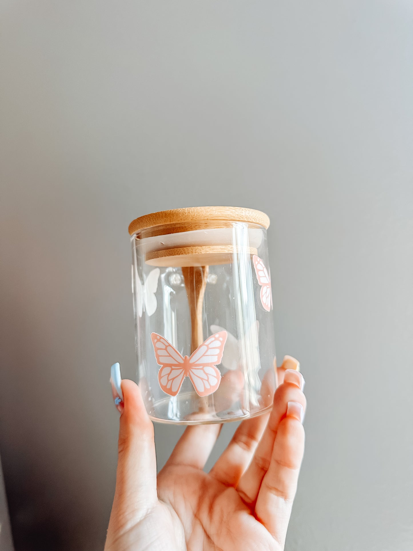 Butterfly mini glass jar 1.0