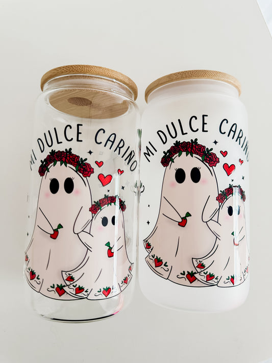Mi dulce cariño glass cup