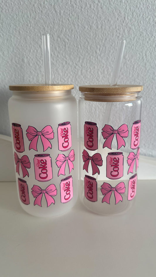 Diet Coke girly glass cup