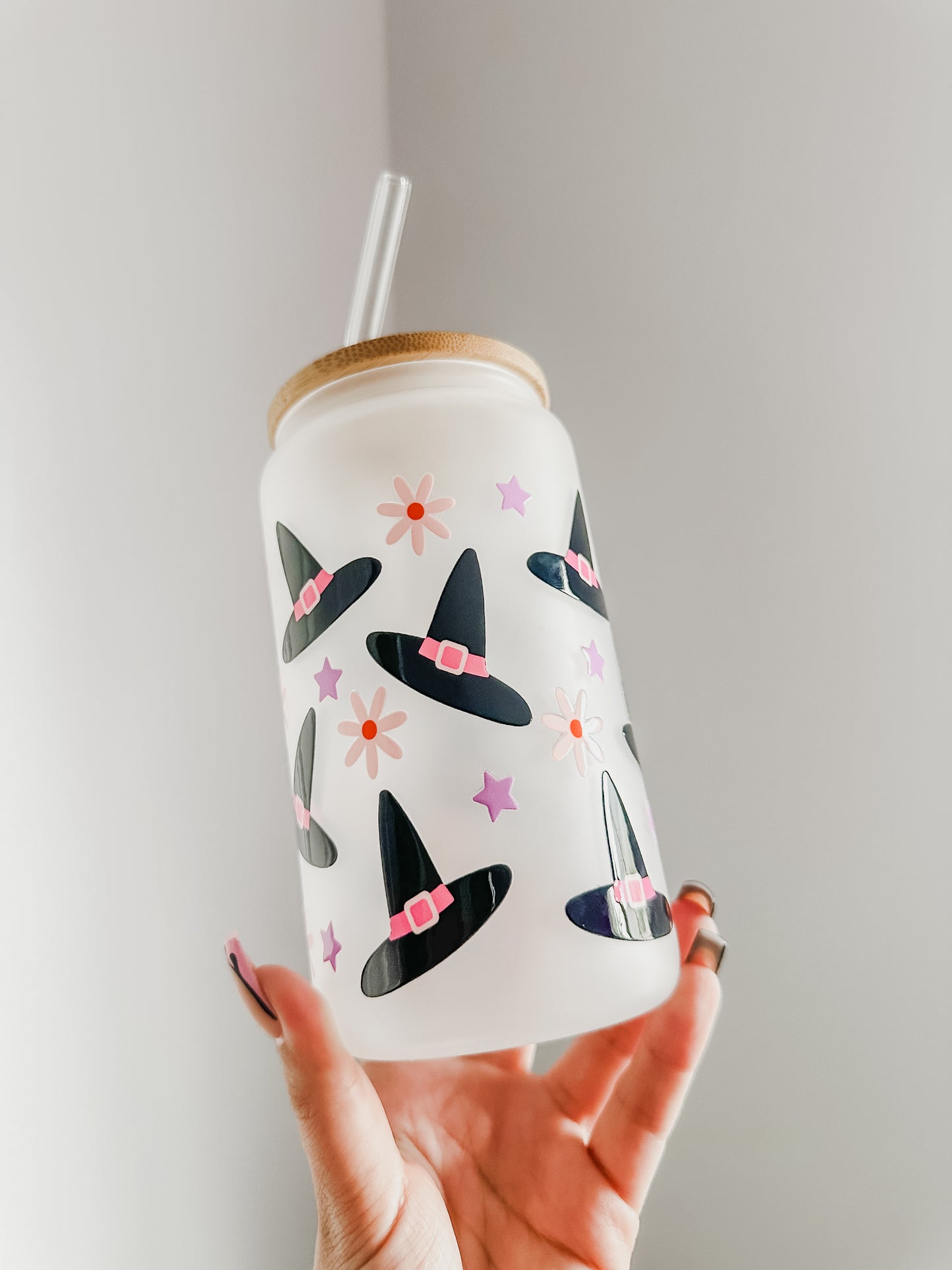Witchy glass cup