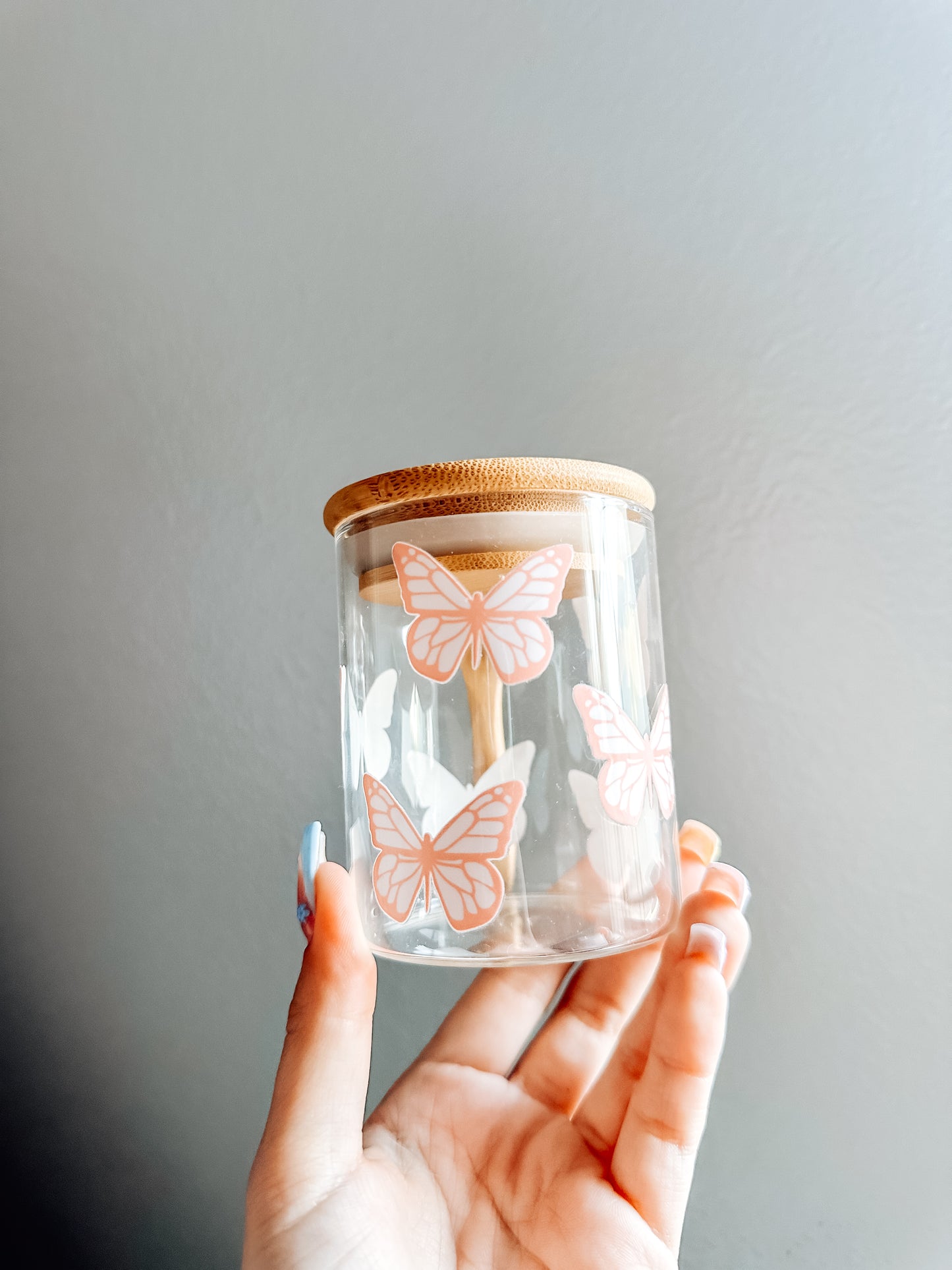 Butterfly mini glass jar 2.0