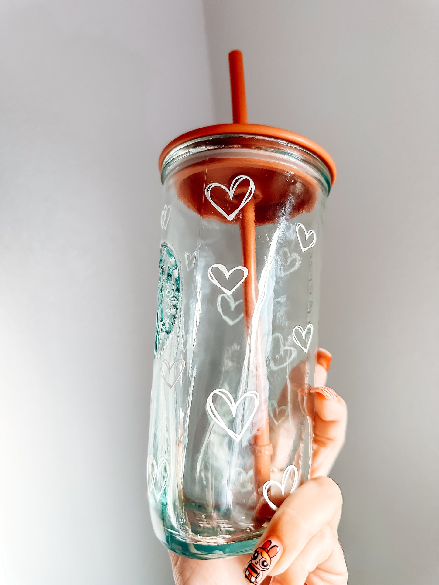 Starbs heart glass cup