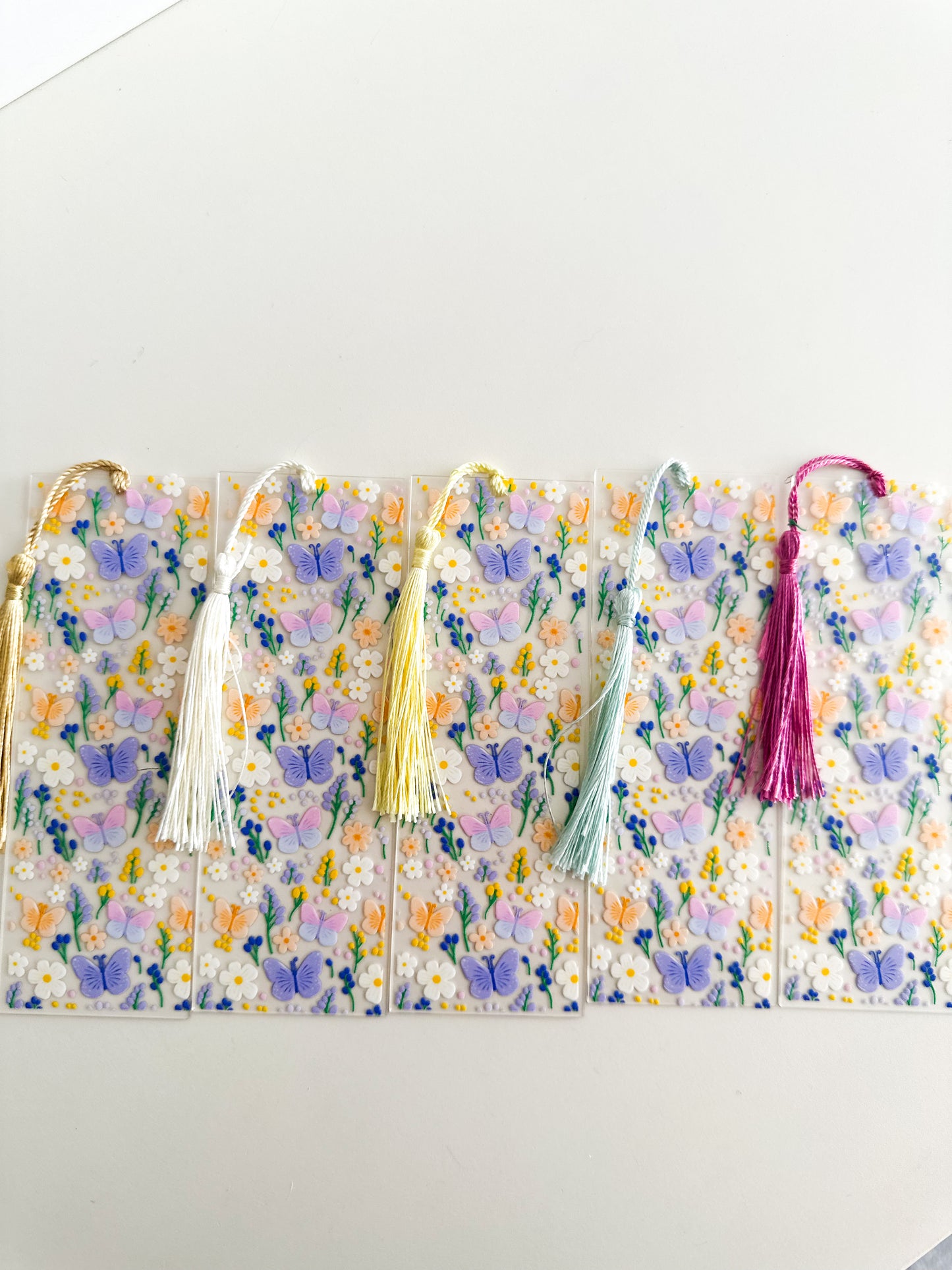 Spring butterfly bookmark