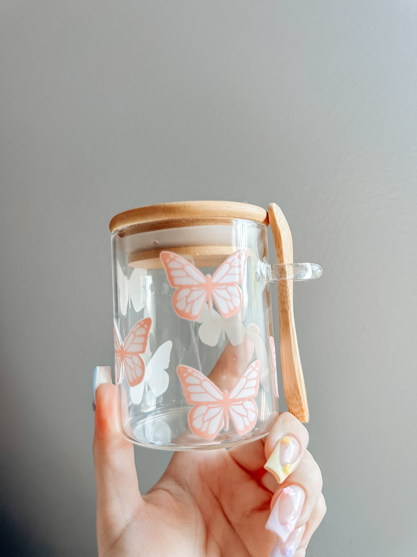 Butterfly mini glass jar 2.0