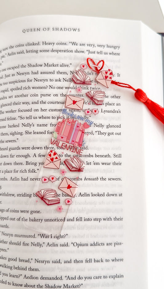 Books are my valentine bookmark