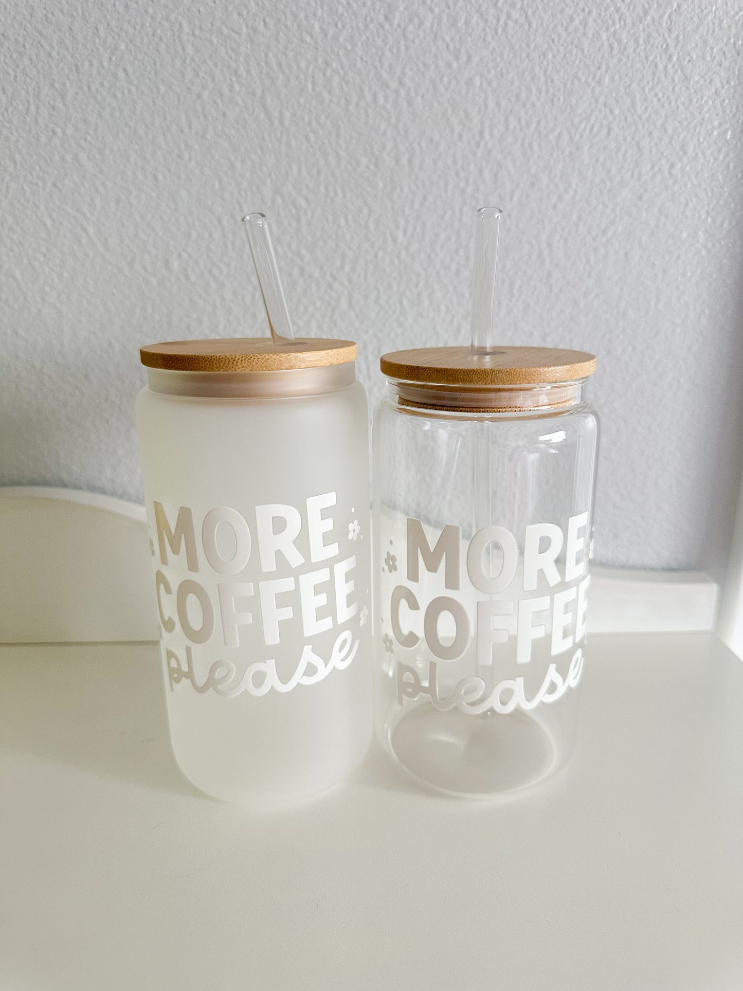 More coffee please glass cup