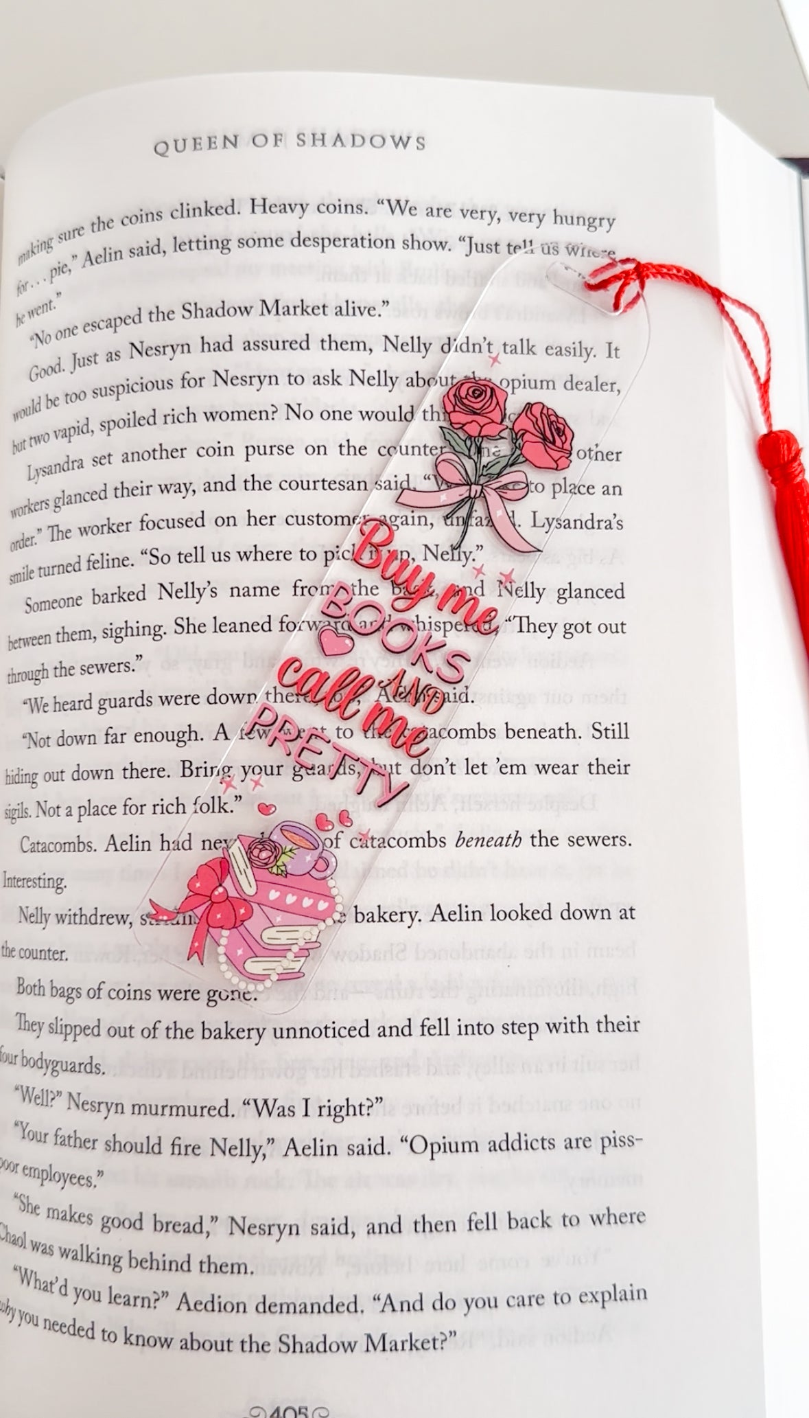 Buy me books and tell me I’m pretty bookmark