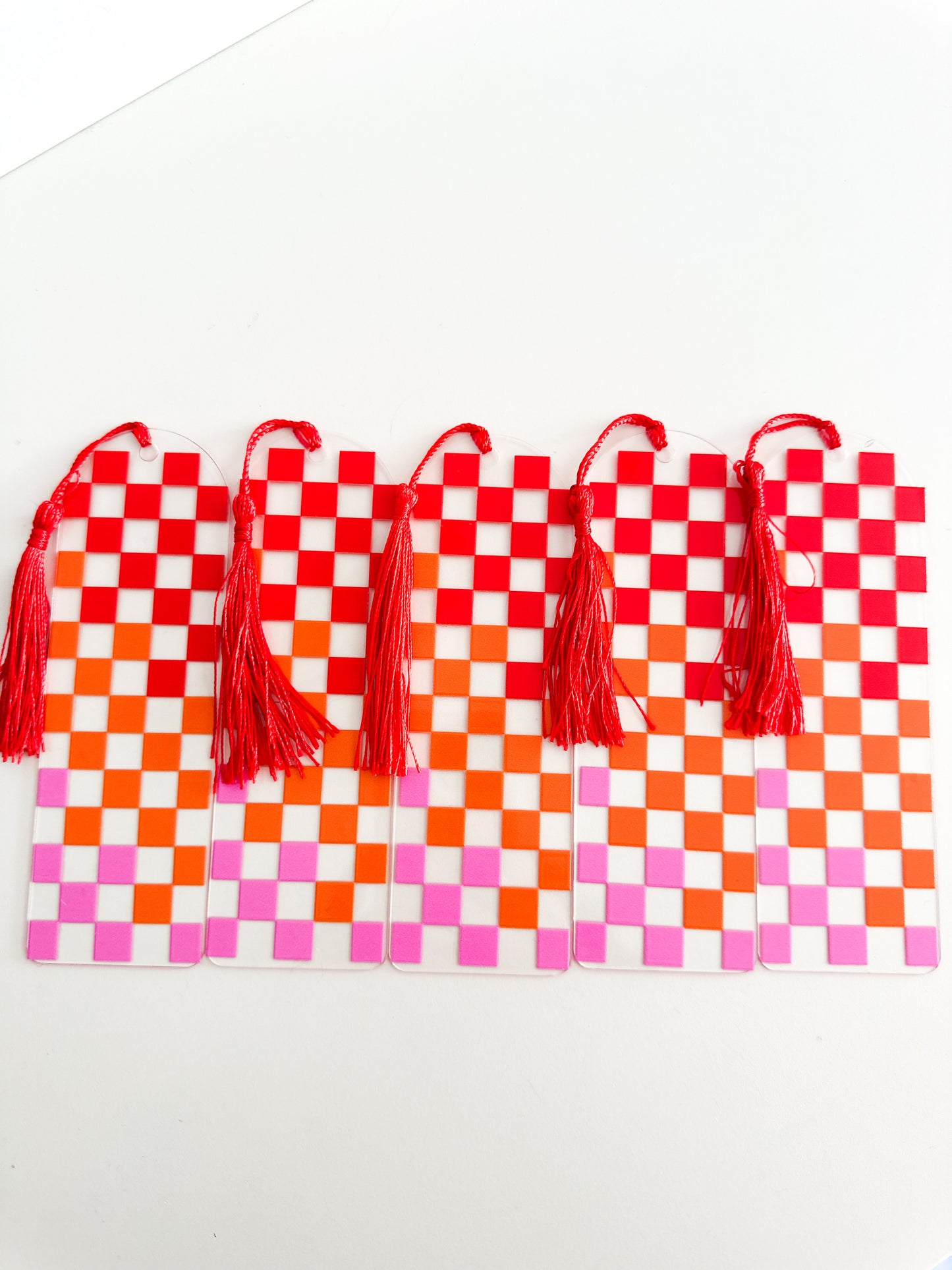 Checkered bookmark