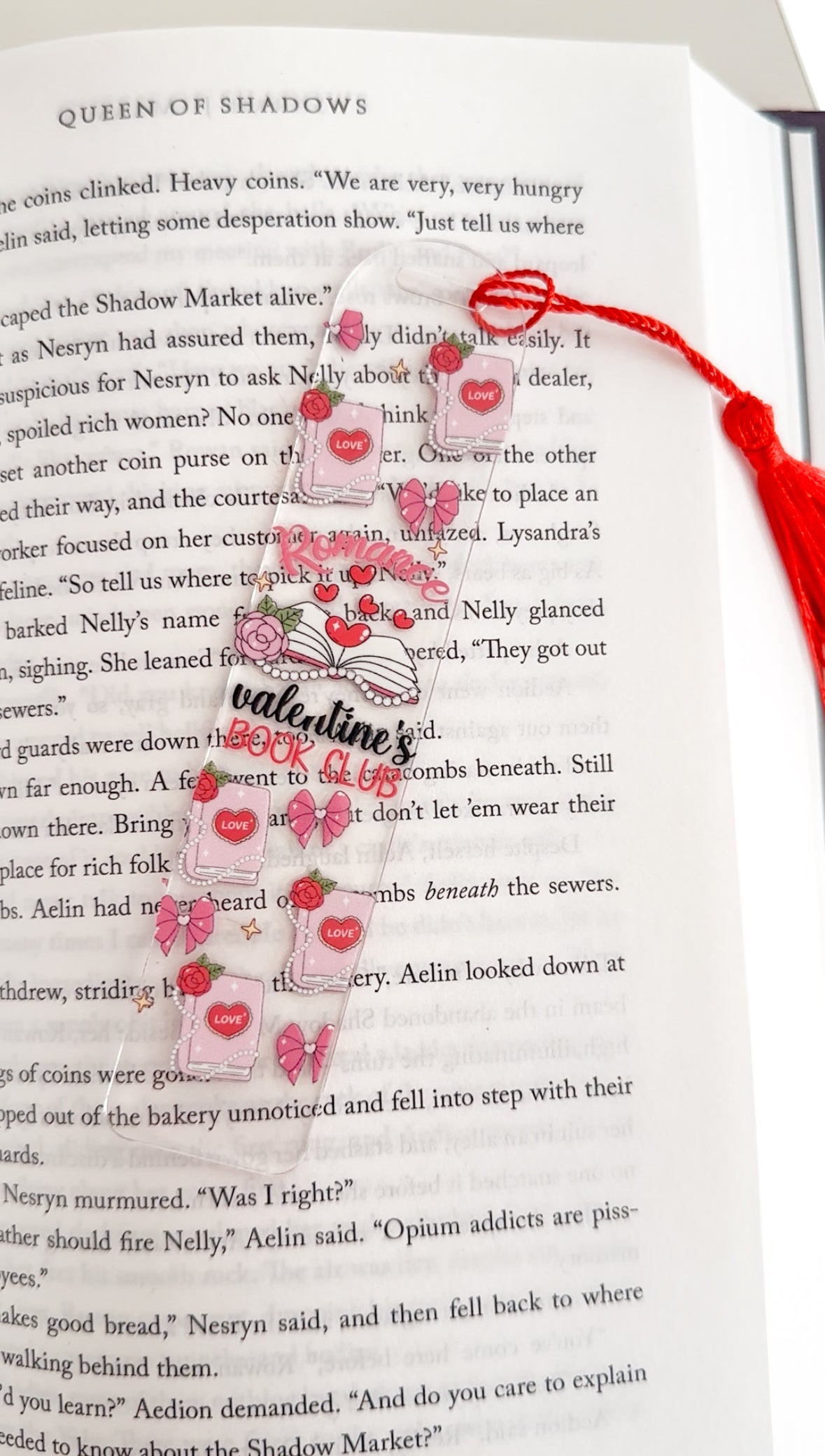 Valentines bookmark