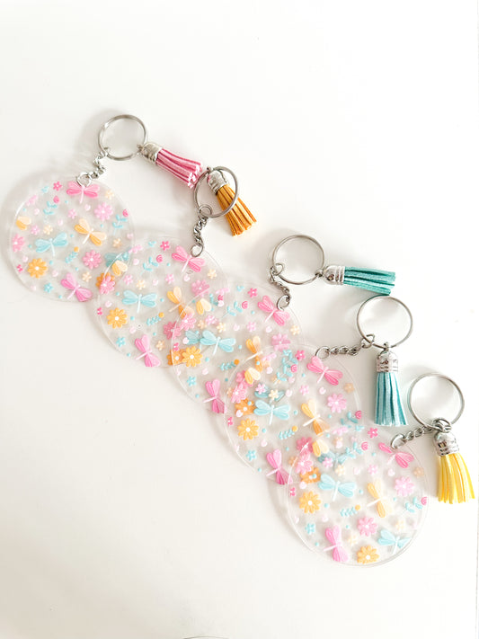 Dragonfly acrylic keychain