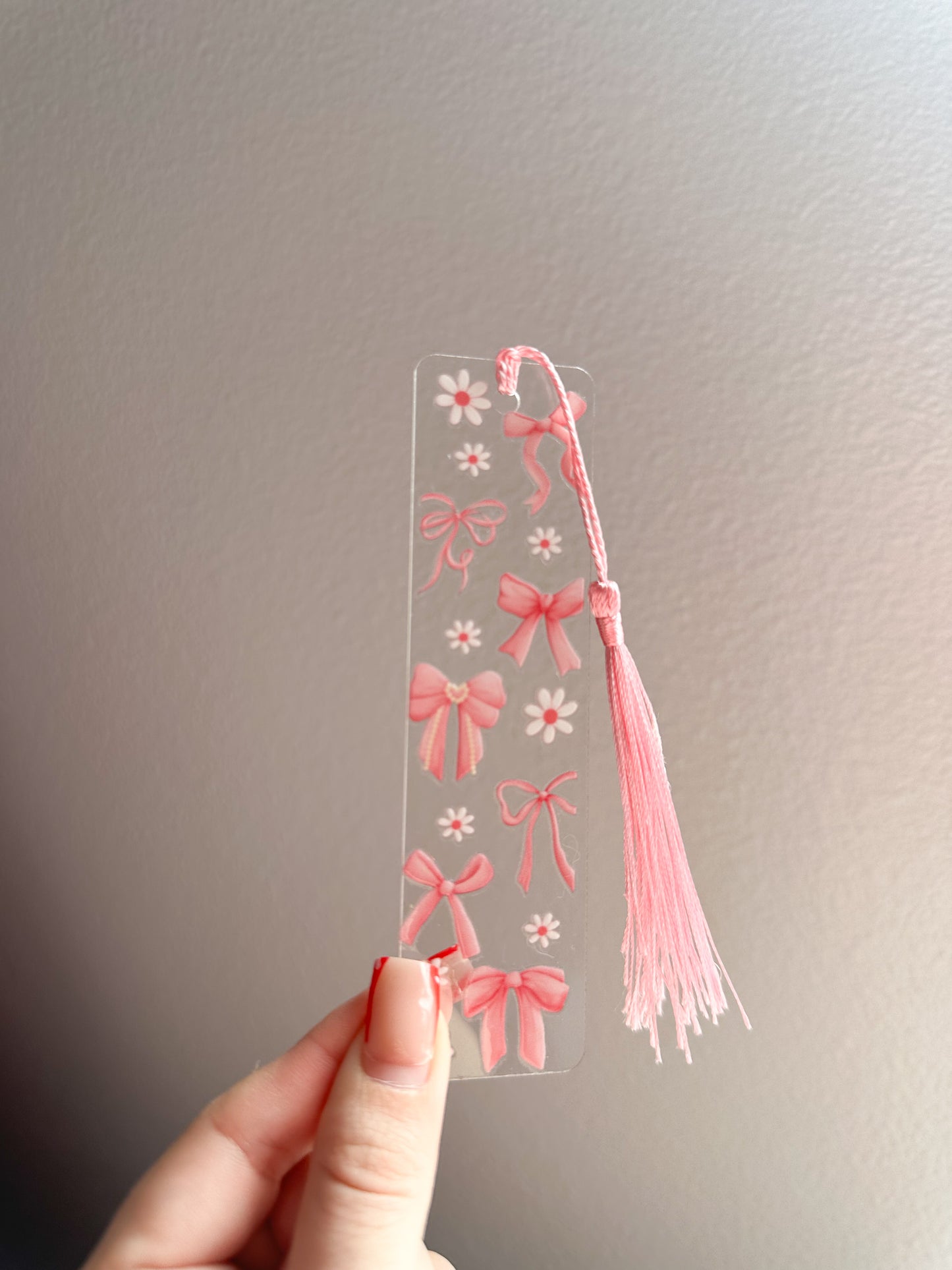 Coquette Daisy bows bookmark