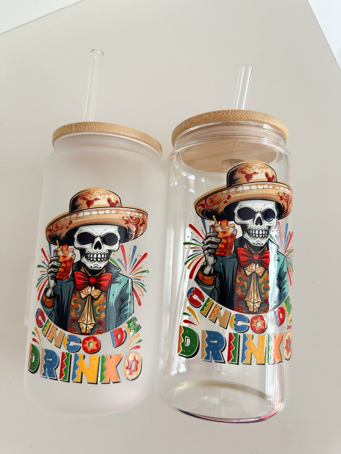 Cinco de drinko glass cup