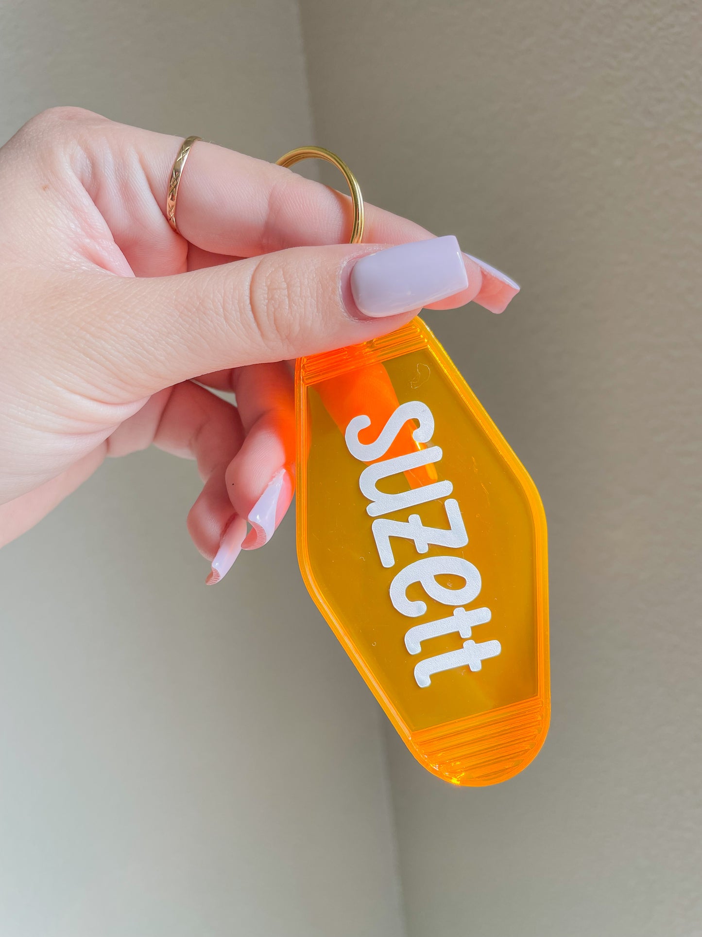 Motel keychain