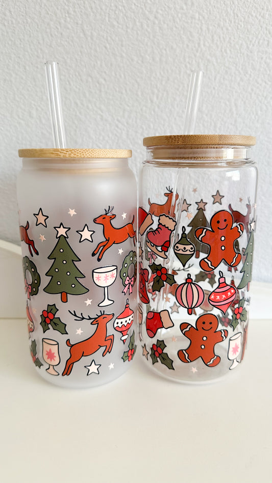 All things Christmas glass cup