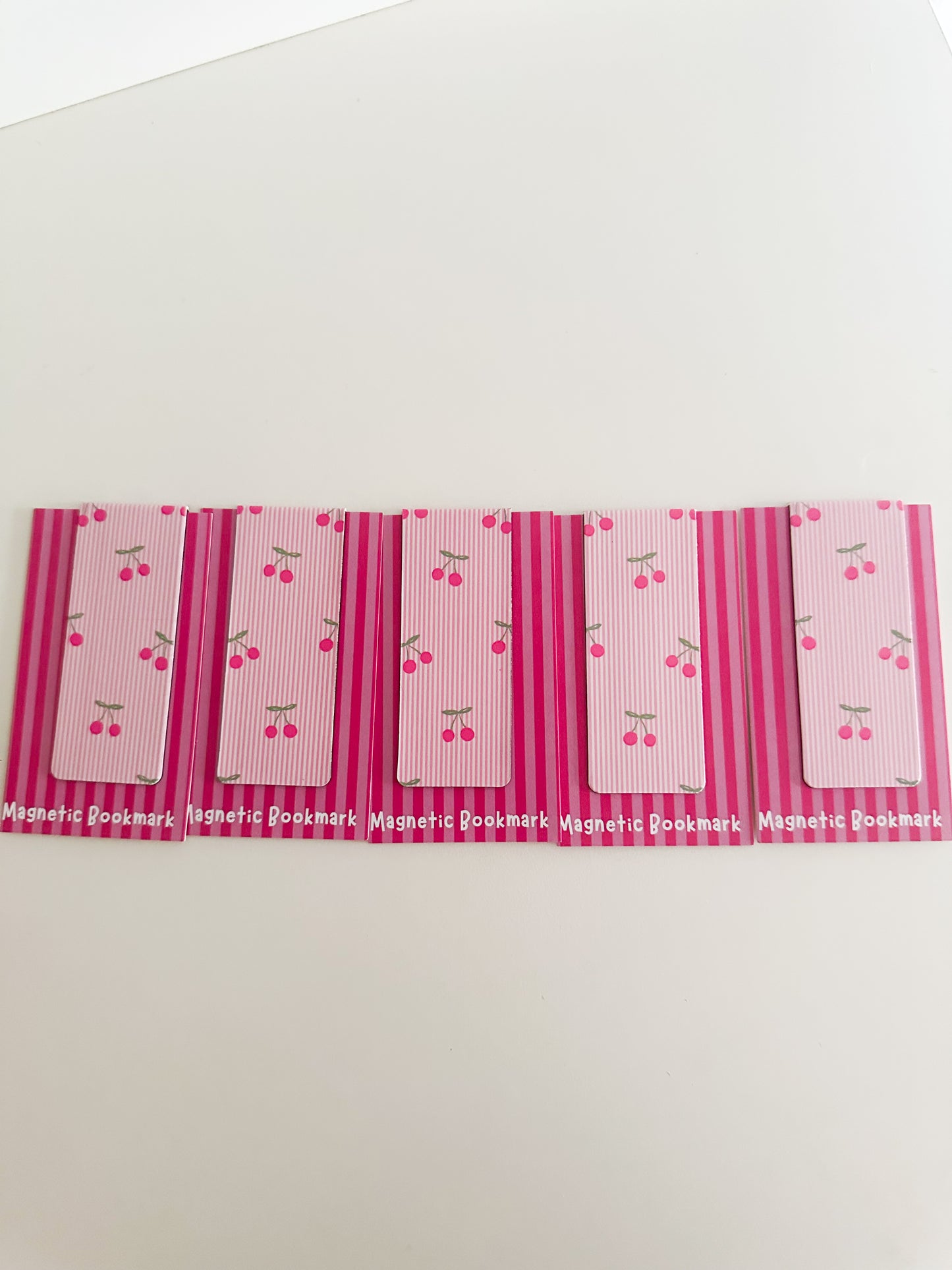 Cherry magnetic bookmark