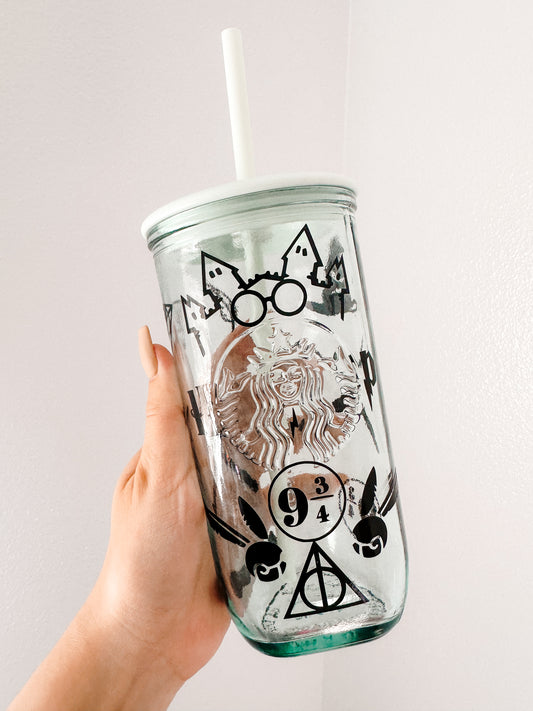 Wizard starbs glass cup