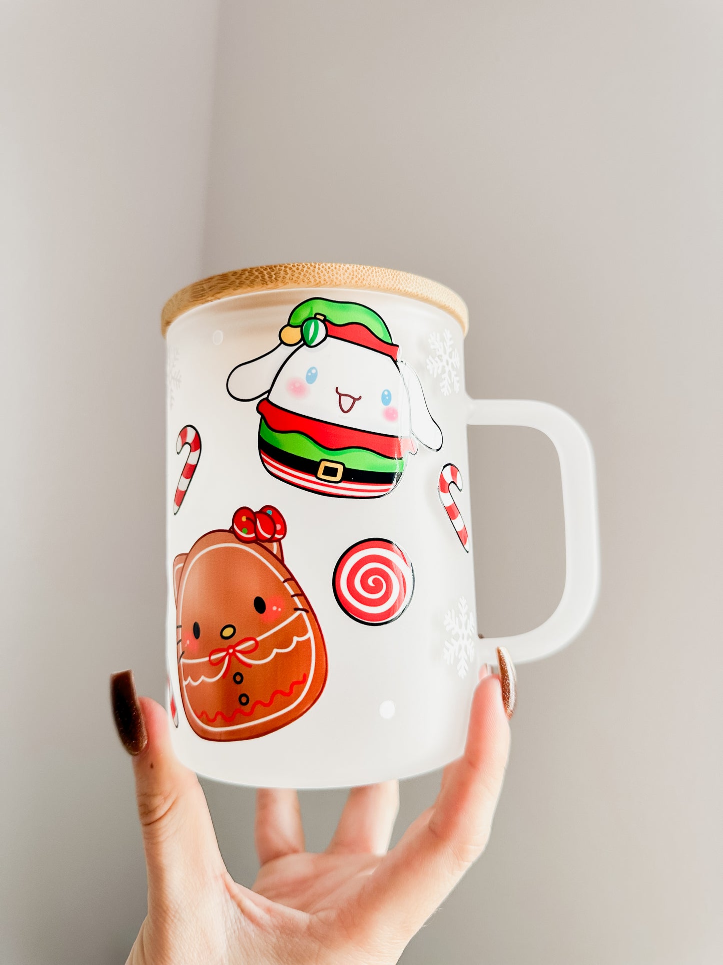 Stuffed kawaii Christmas mug