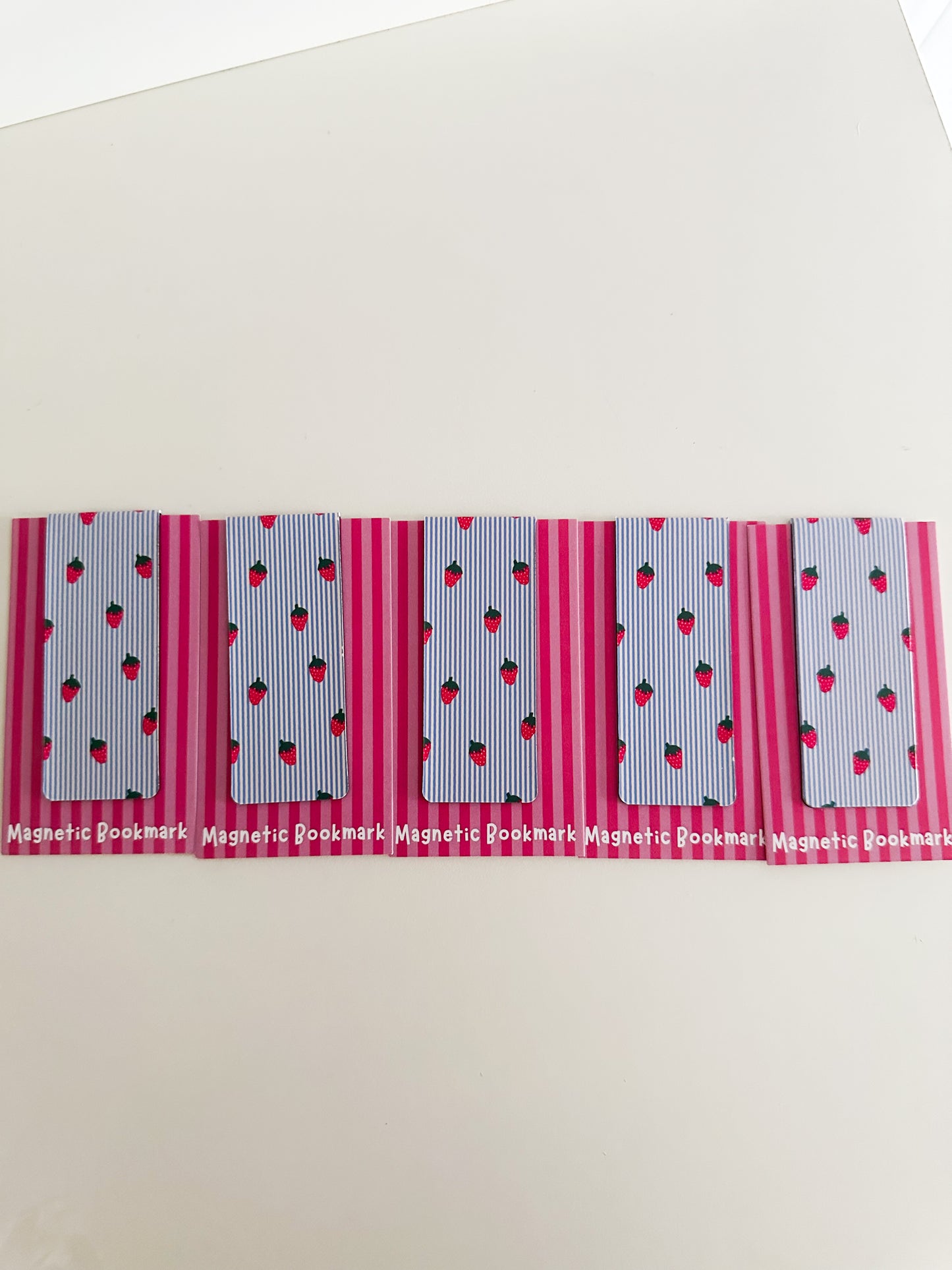 Strawberry magnetic bookmark