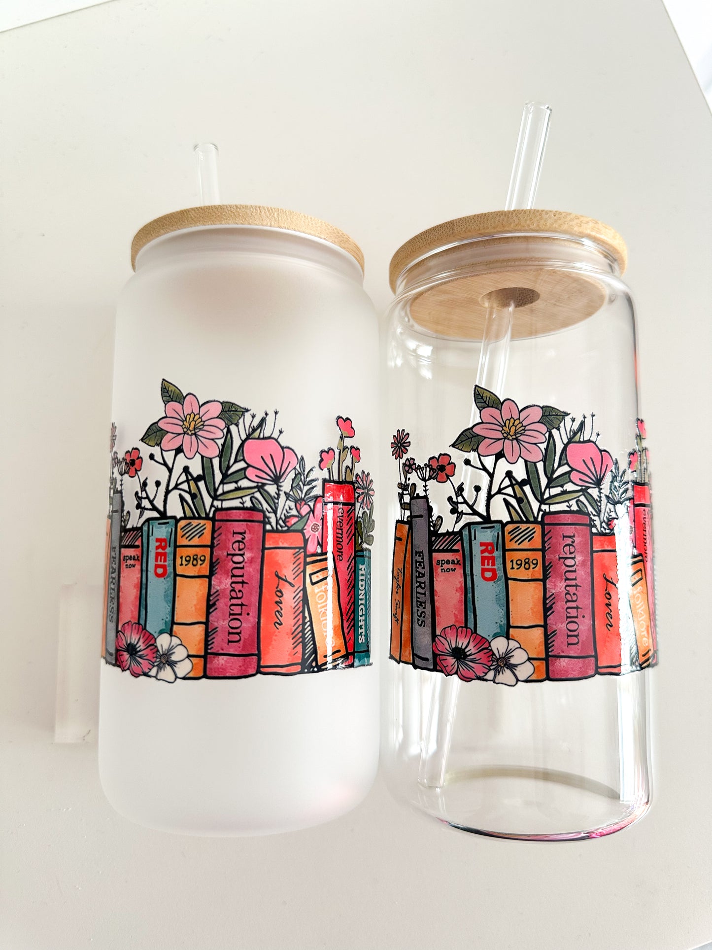 T.S book albums glass cup