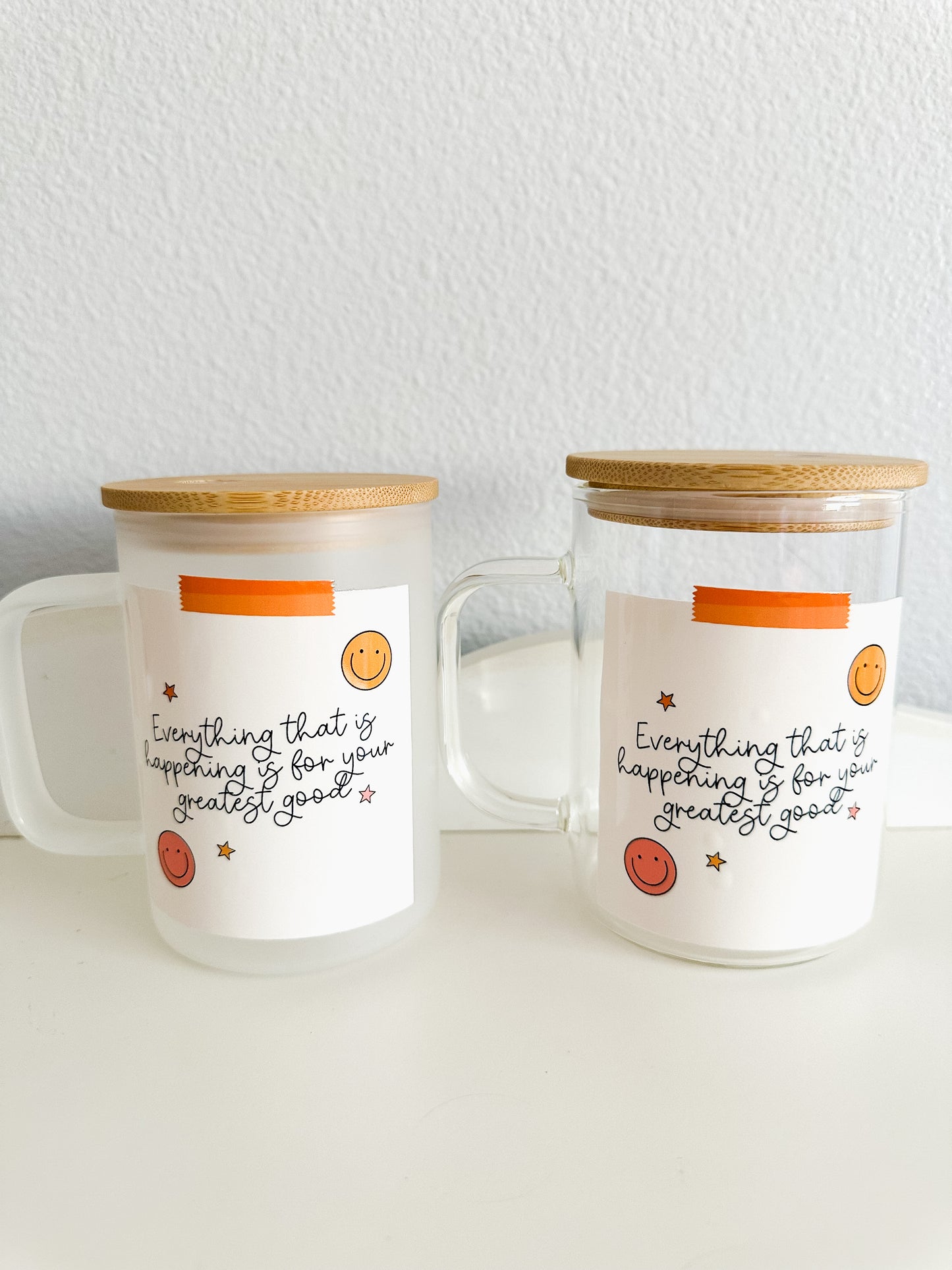 Everything is for your greatest good glass mug
