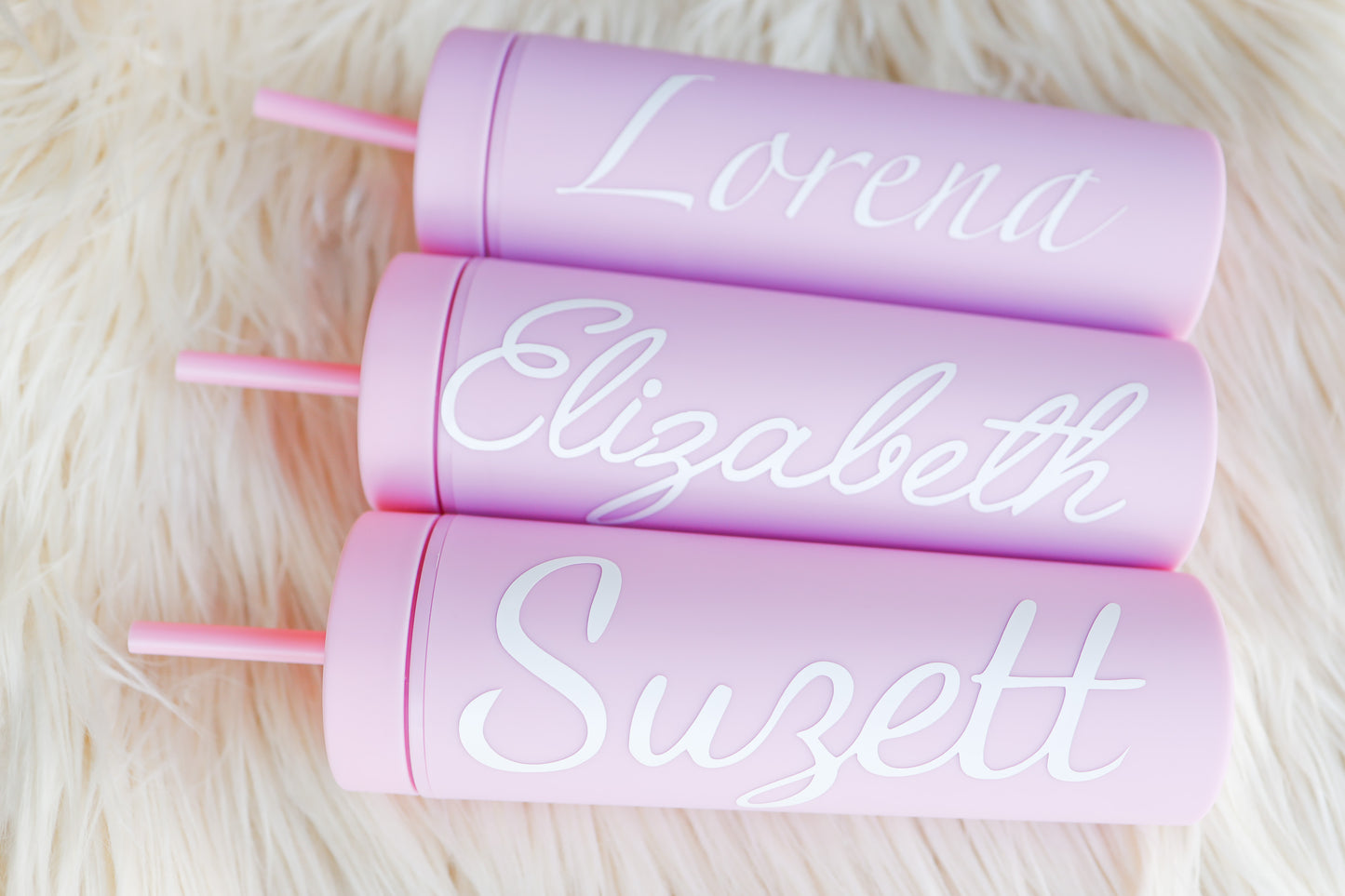 Pastel Pink Skinny tumbler