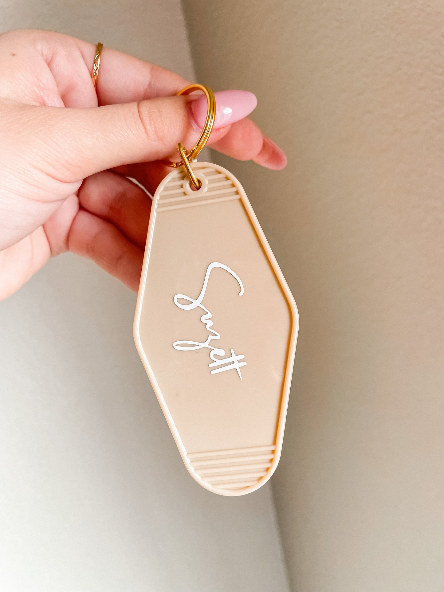 Motel keychain