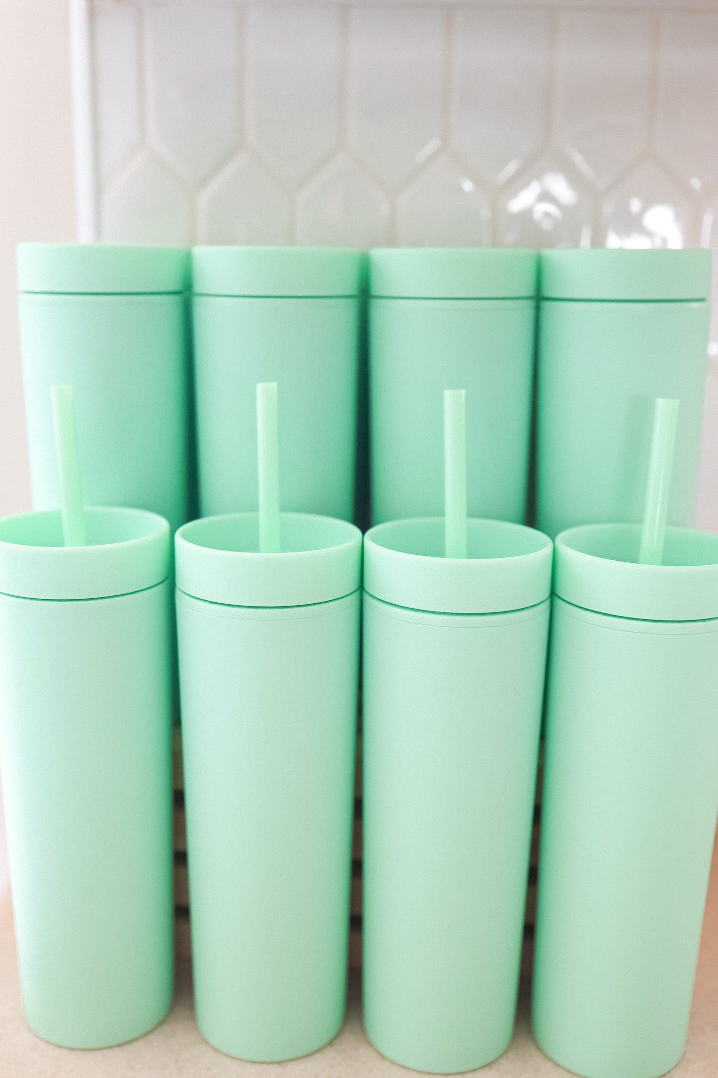 Mint skinny tumbler