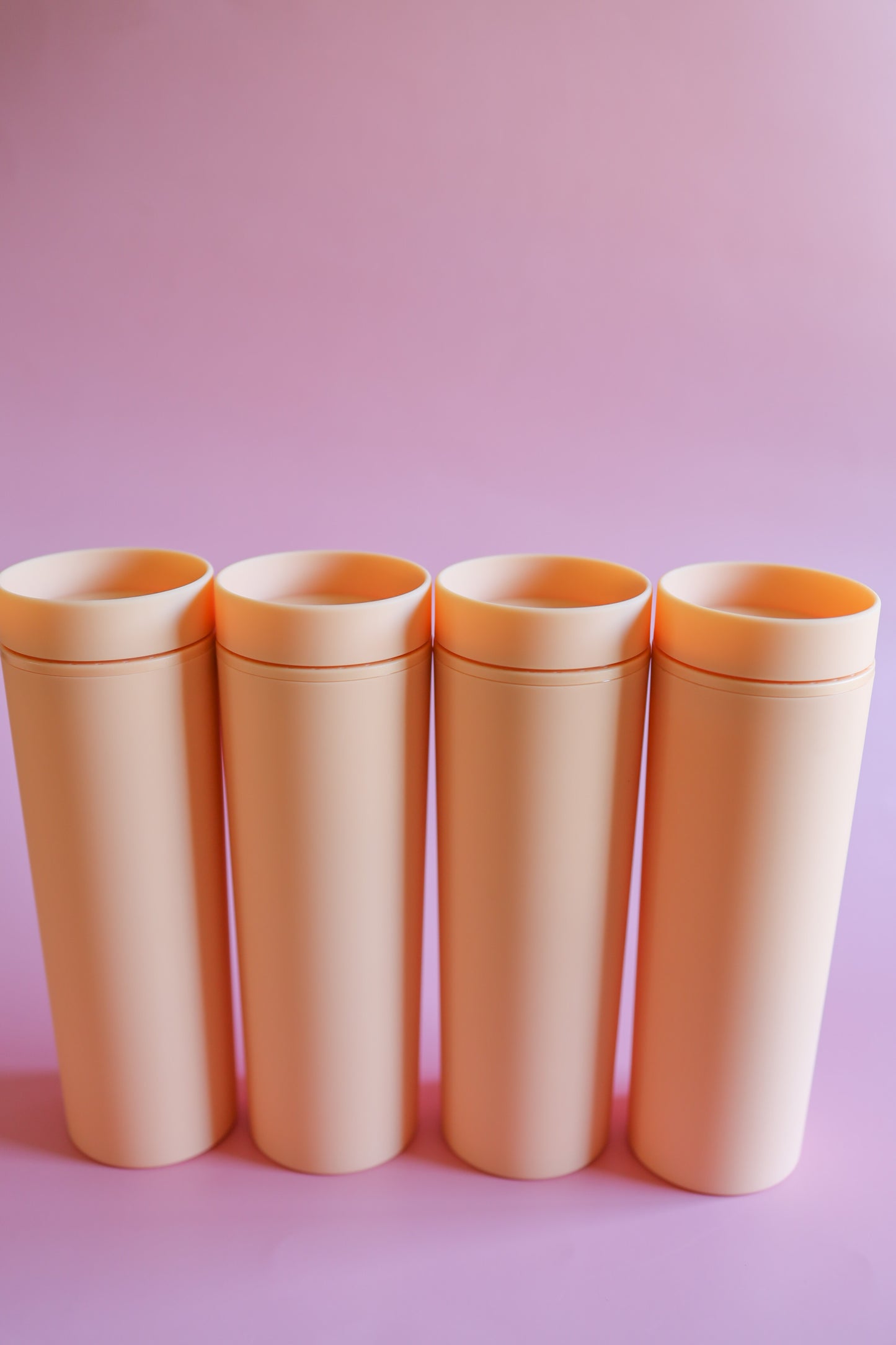 Peach skinny tumblers