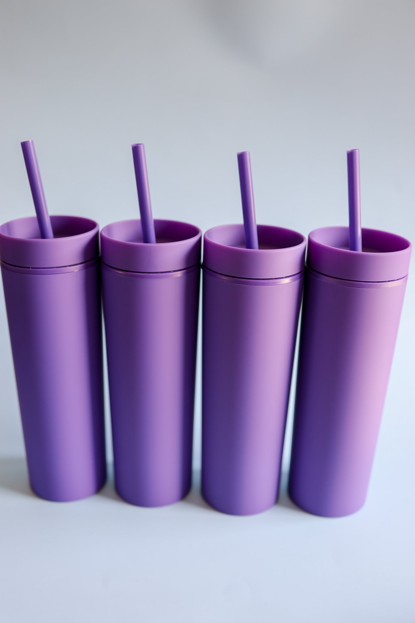 Dark purple skinny tumbler