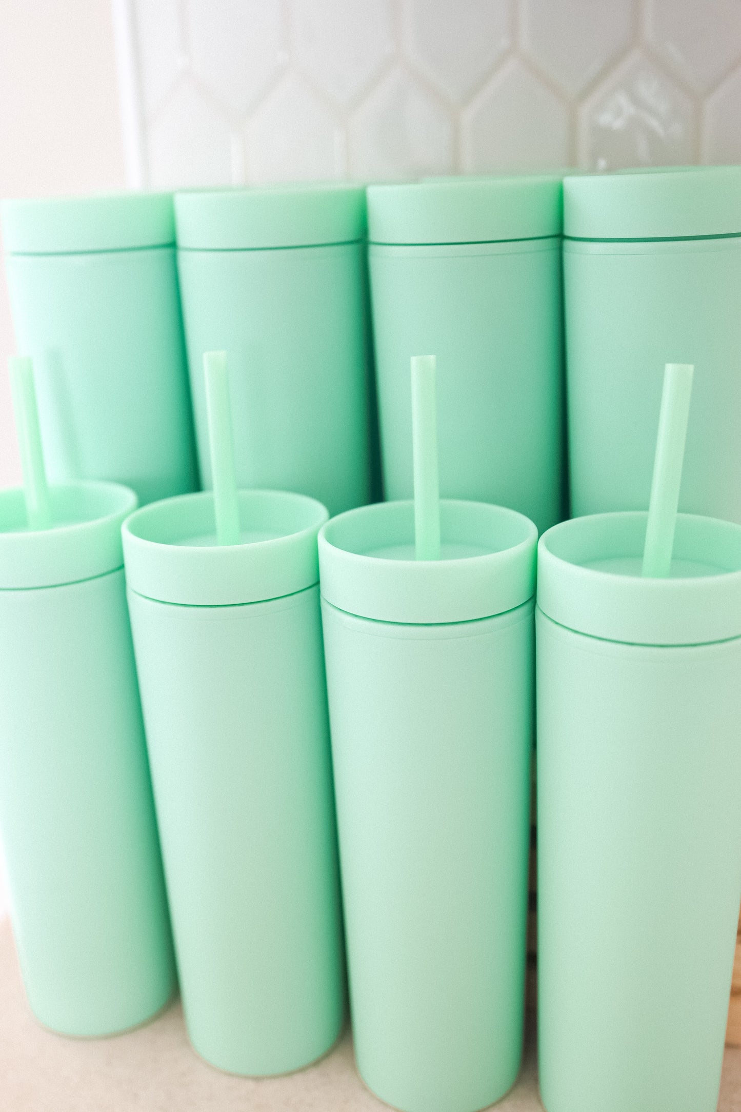 Mint skinny tumbler
