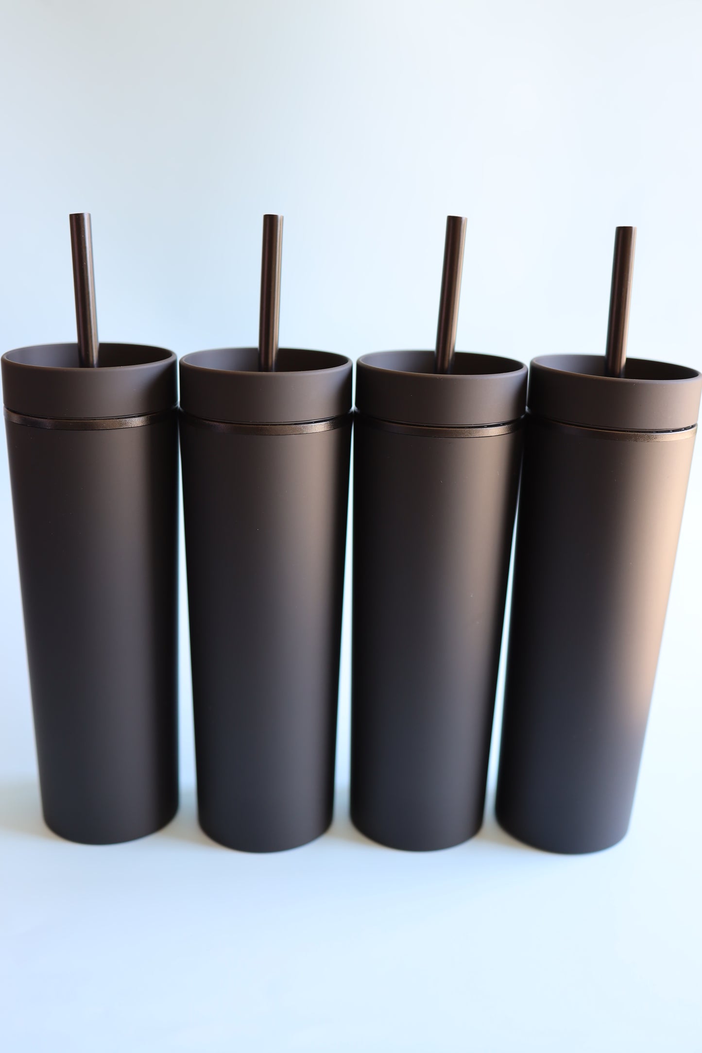 Black skinny tumbler