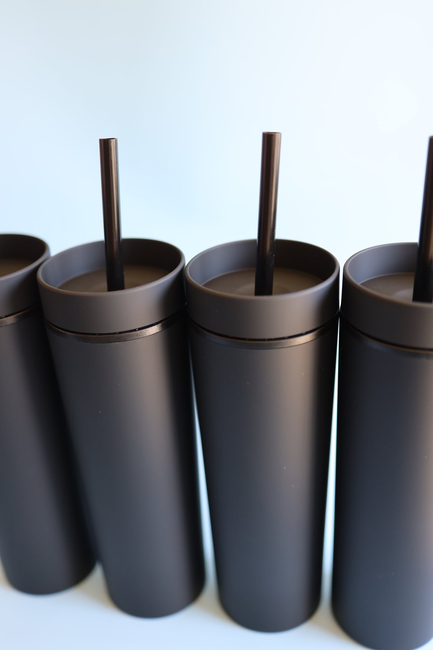 Black skinny tumbler