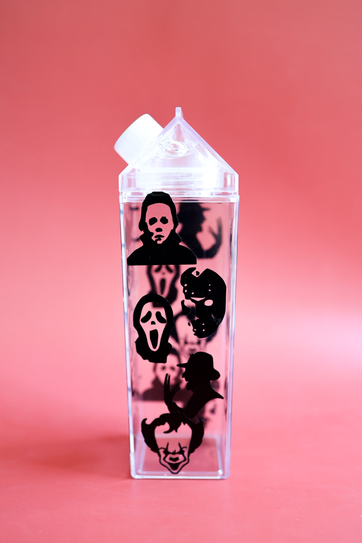 Halloween friends milk carton water bottle