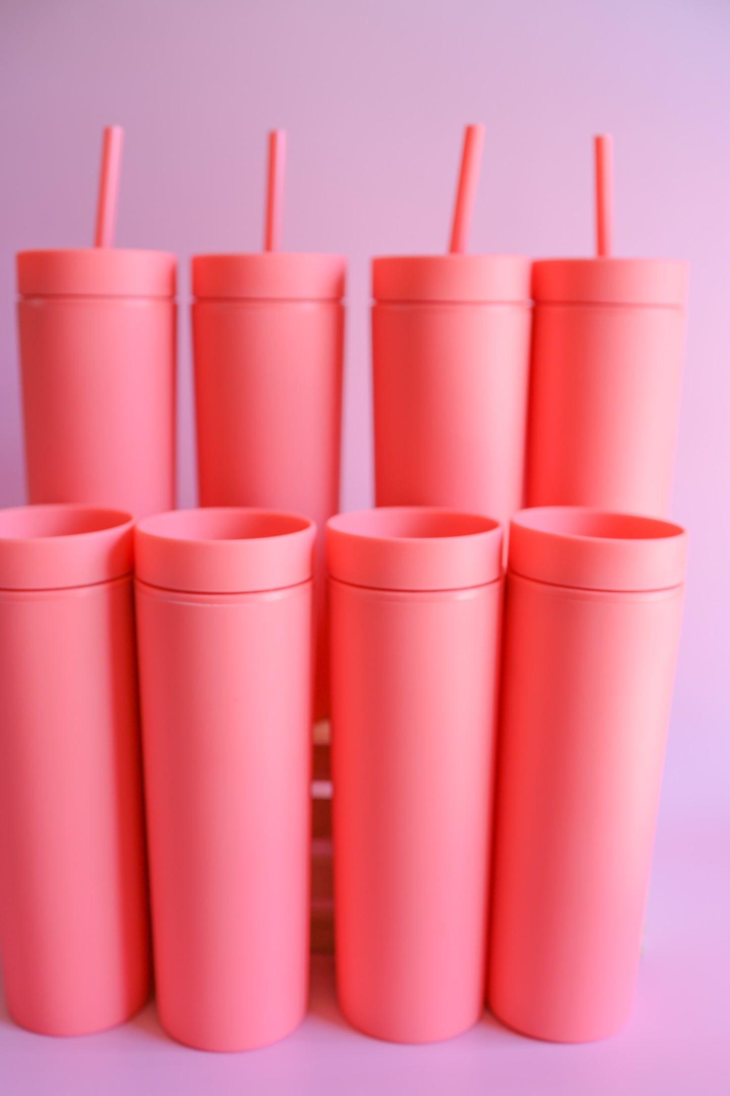 Coral Skinny Tumbler
