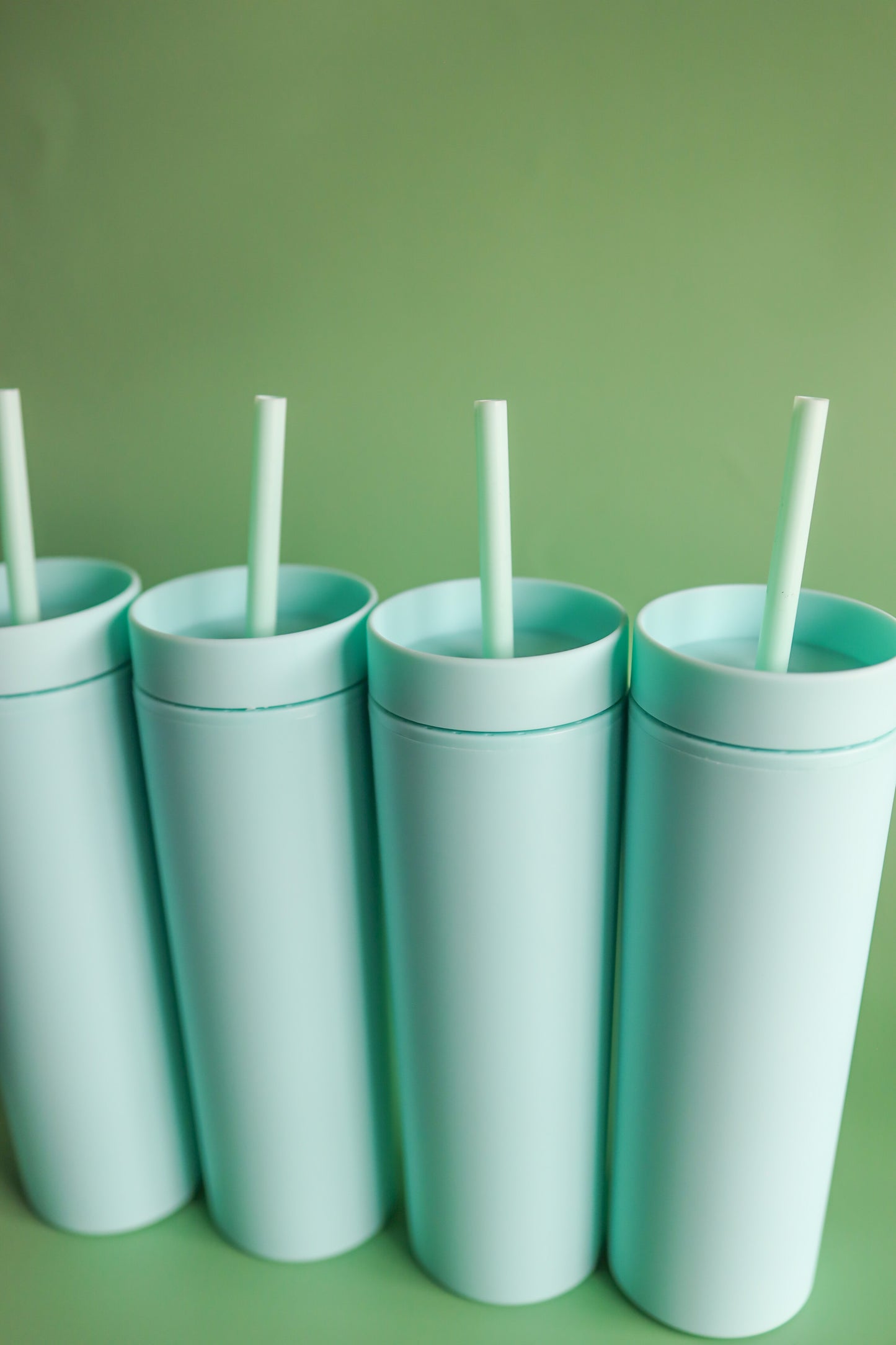 Turquoise skinny Tumbler