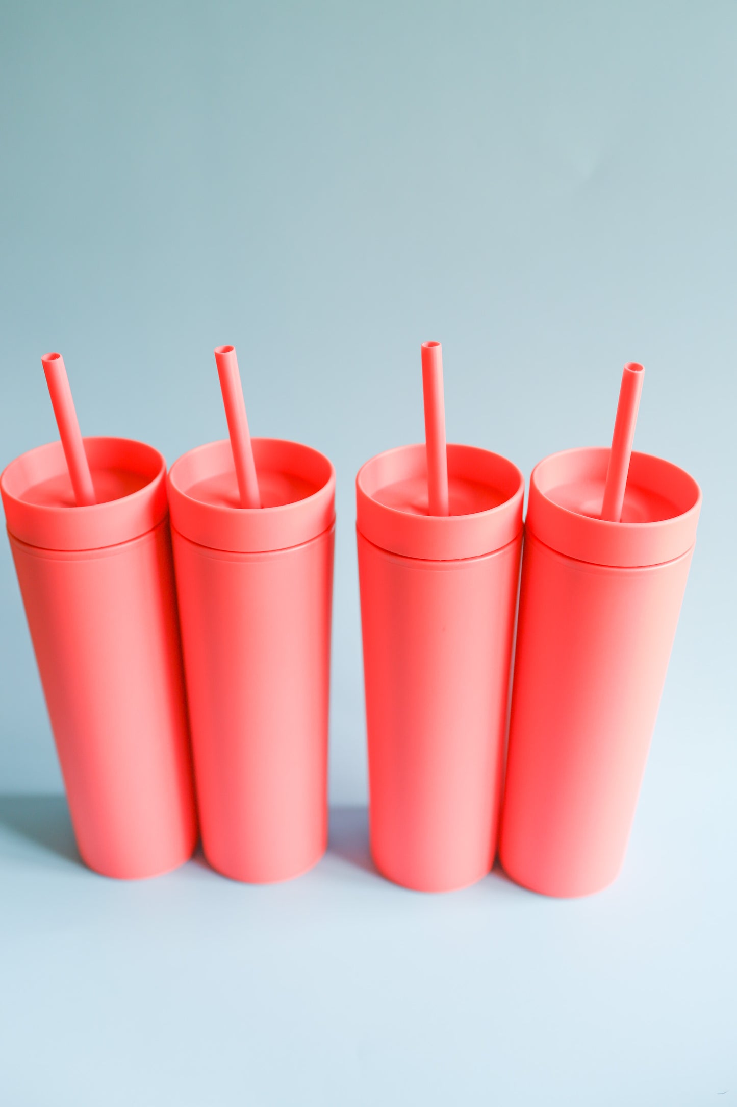 Coral Skinny Tumbler
