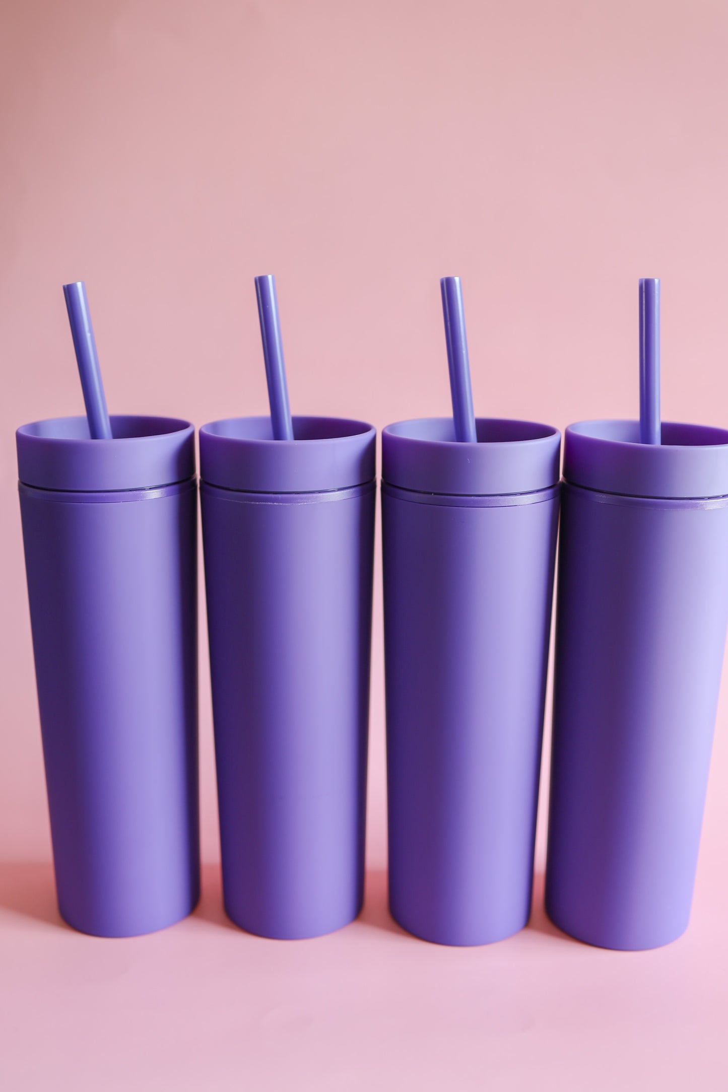 Dark purple skinny tumbler