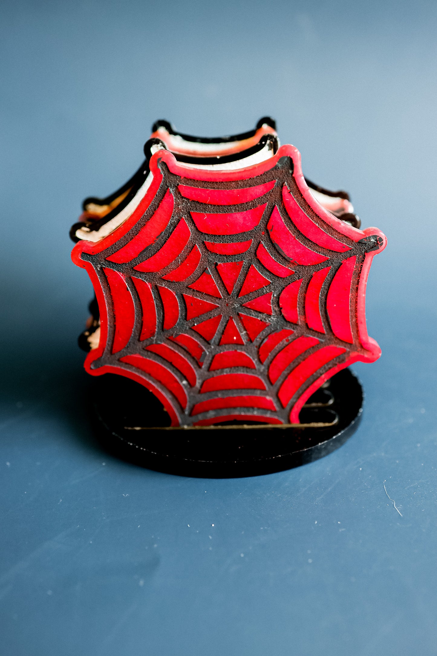 Spider web coasters