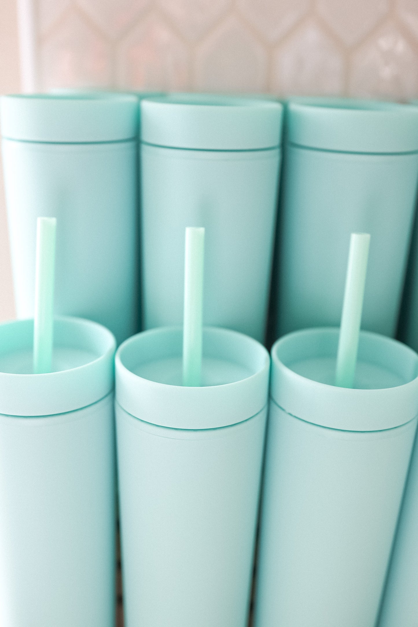 Turquoise skinny Tumbler