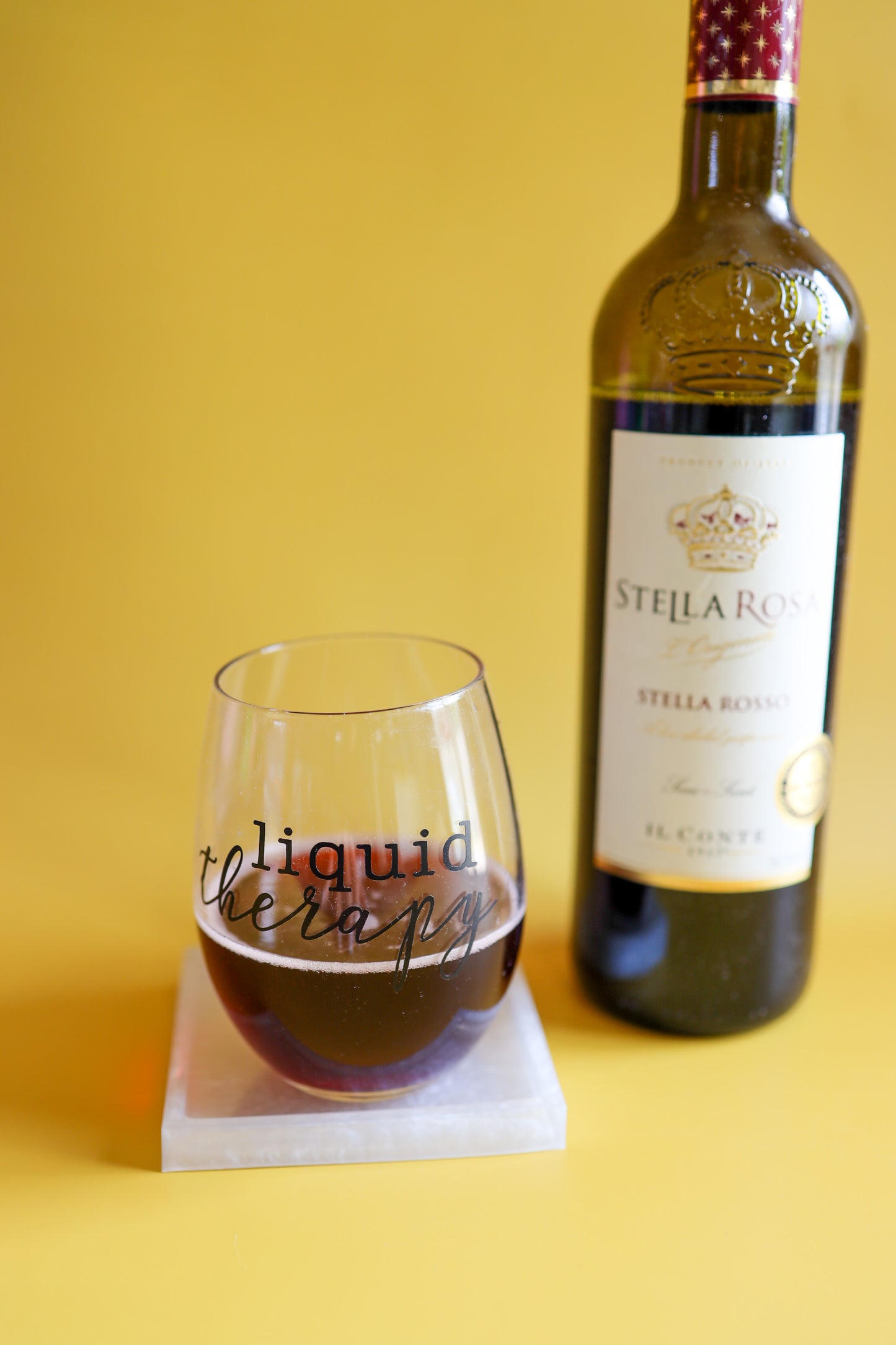 Liquid therapy wine glass cup